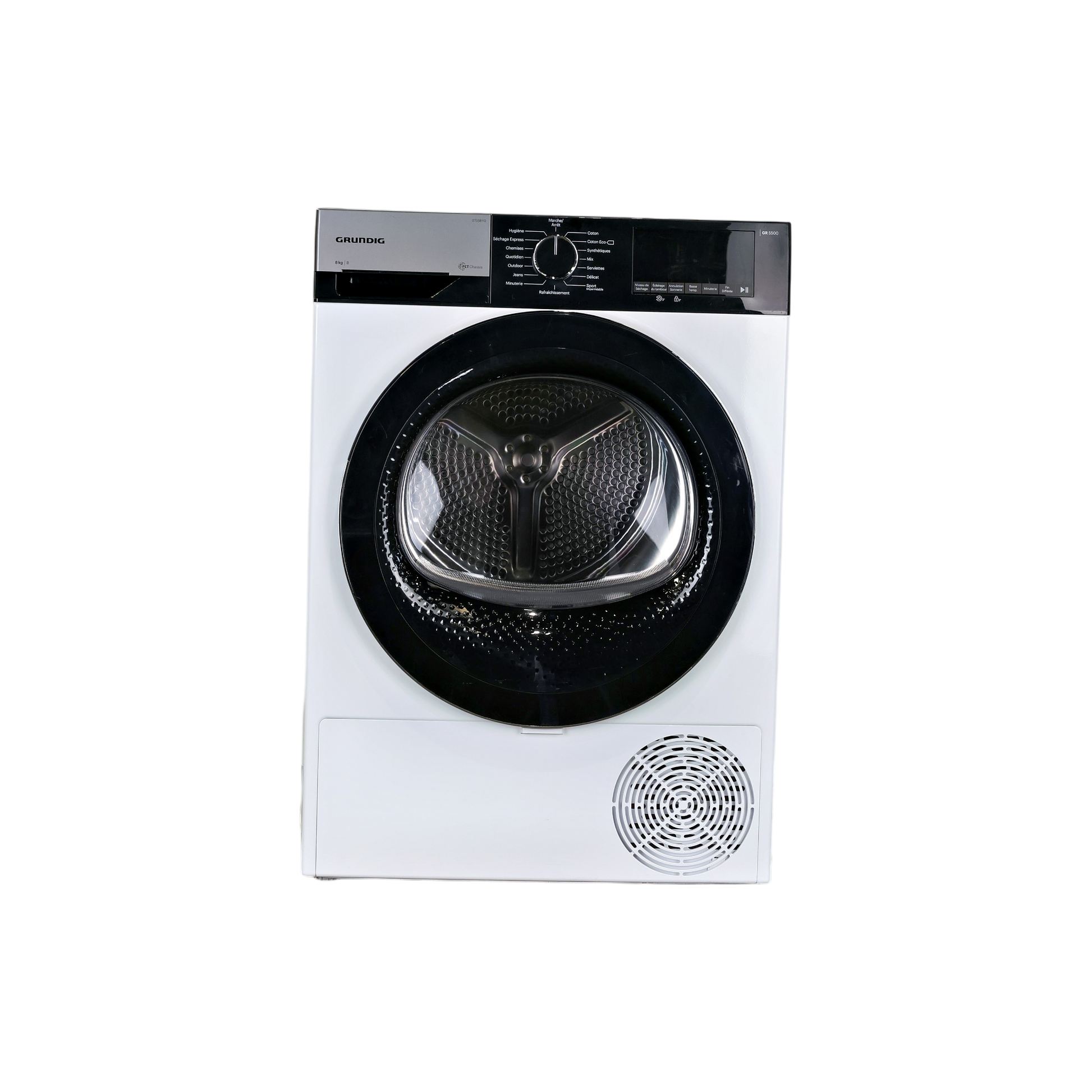 Seche-Linge Condensation 8 kg Reconditionné GRUNDIG GT55811D : vue de face