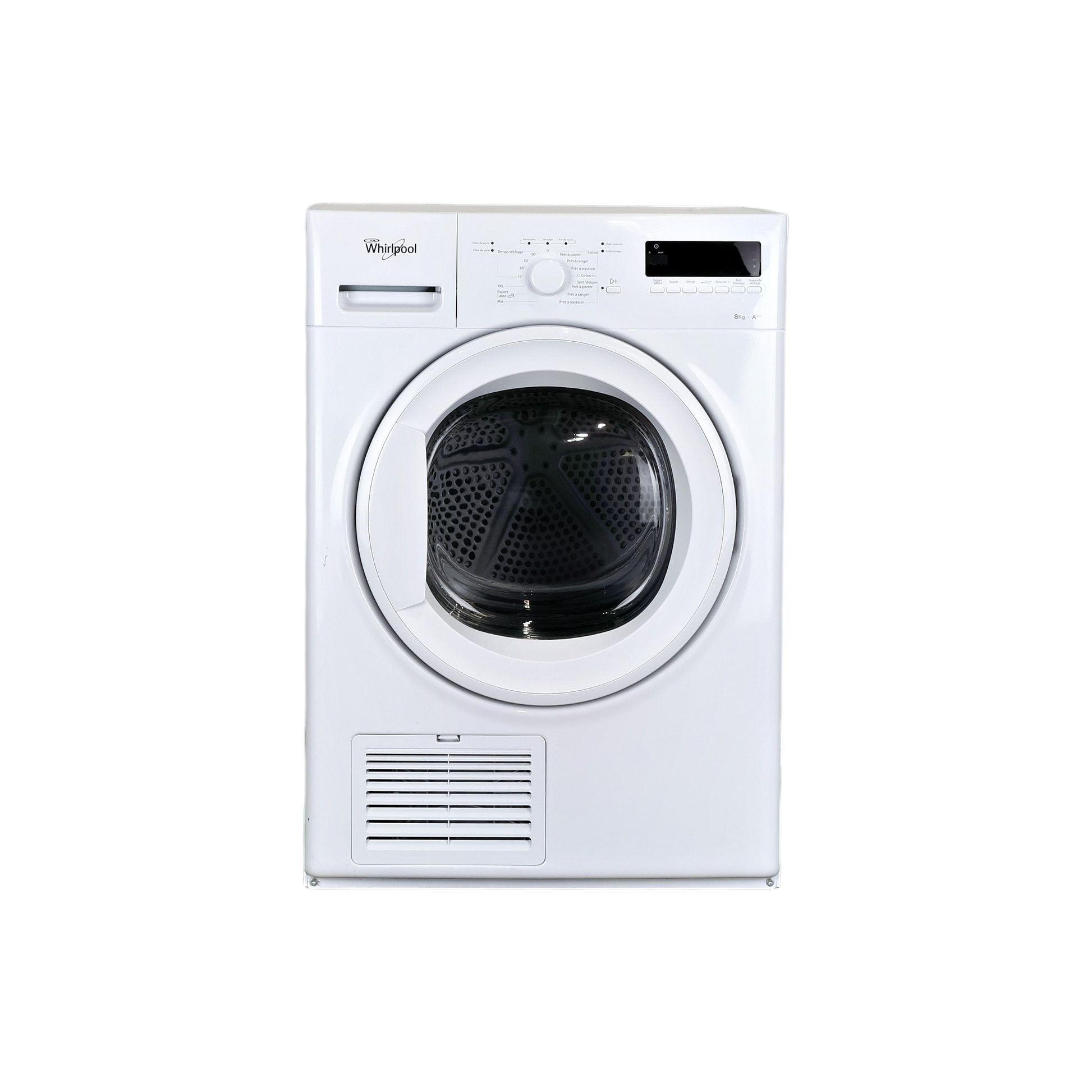 Seche-Linge Pompe À Chaleur 8 kg Reconditionné WHIRLPOOL HGELX80412 : vue de face