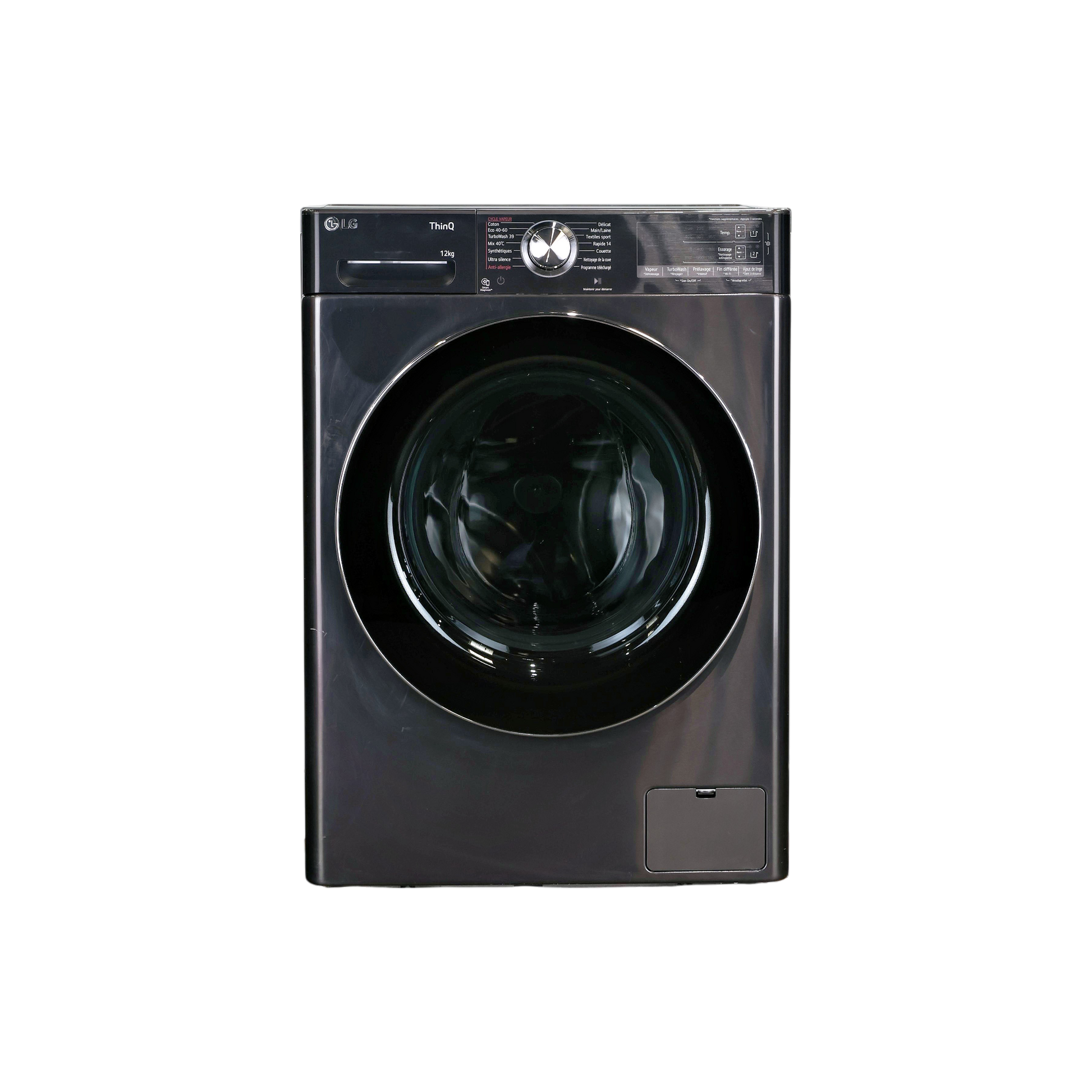 Lave-Linge Hublot 12 kg Reconditionné LG F24V92BSTA : vue de face