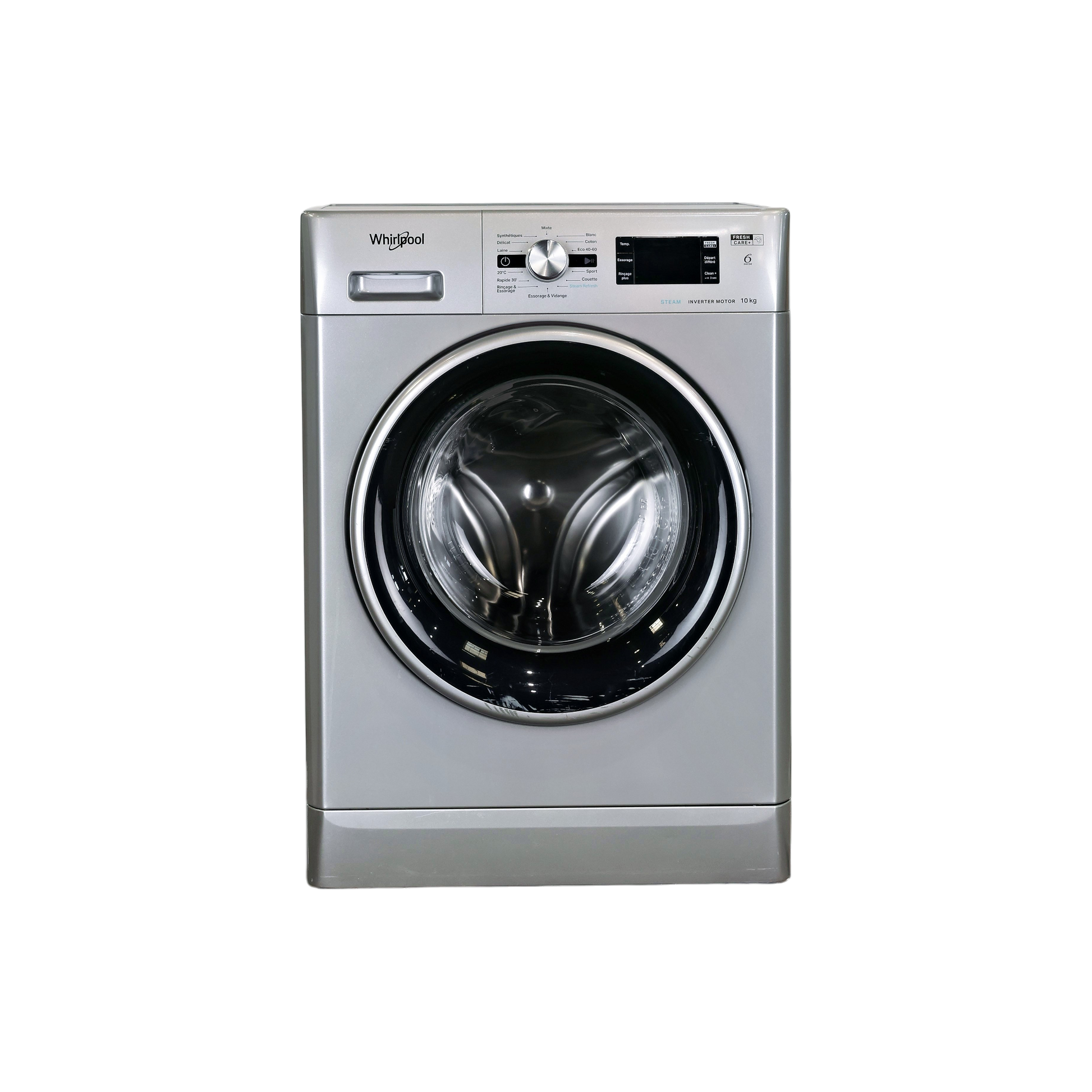Lave-Linge Hublot 10 kg Reconditionné WHIRLPOOL FFBP10469SBSVFR : vue de face