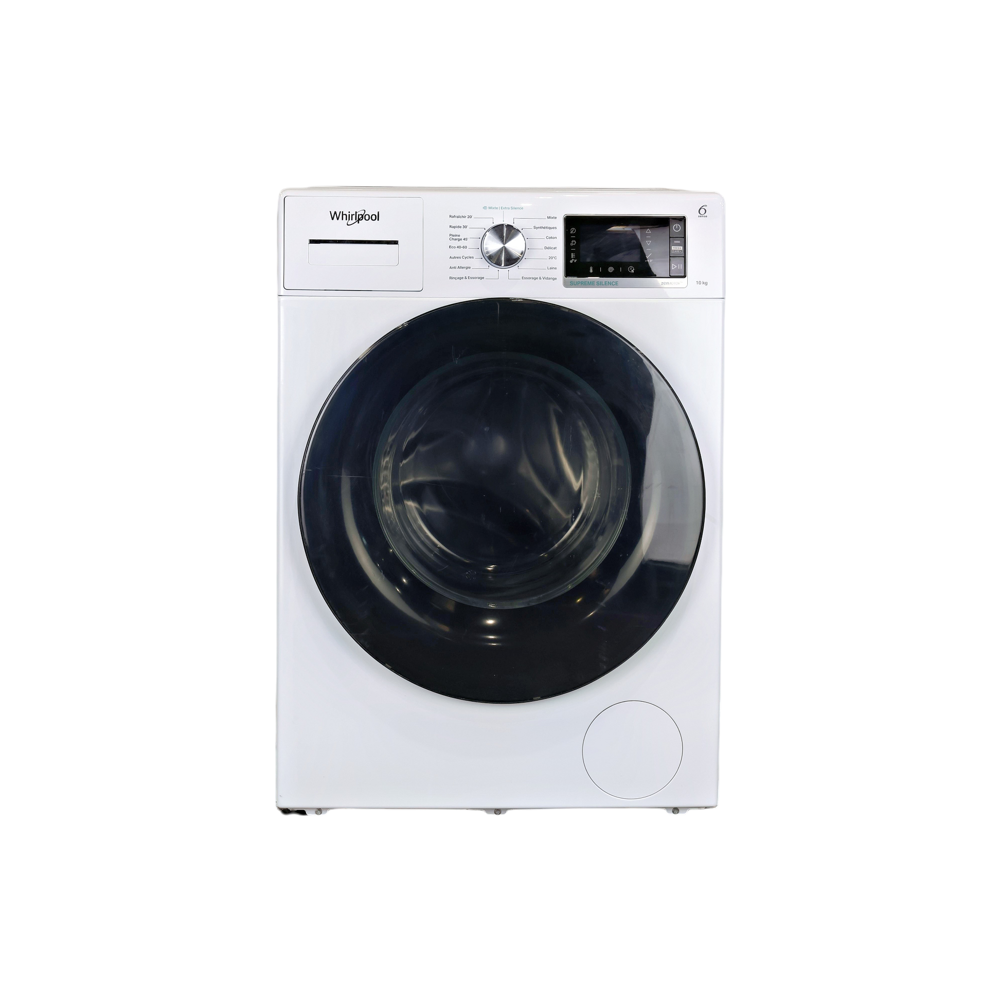 Lave-Linge Hublot 10 kg Reconditionné WHIRLPOOL W6W045WBPFR : vue de face