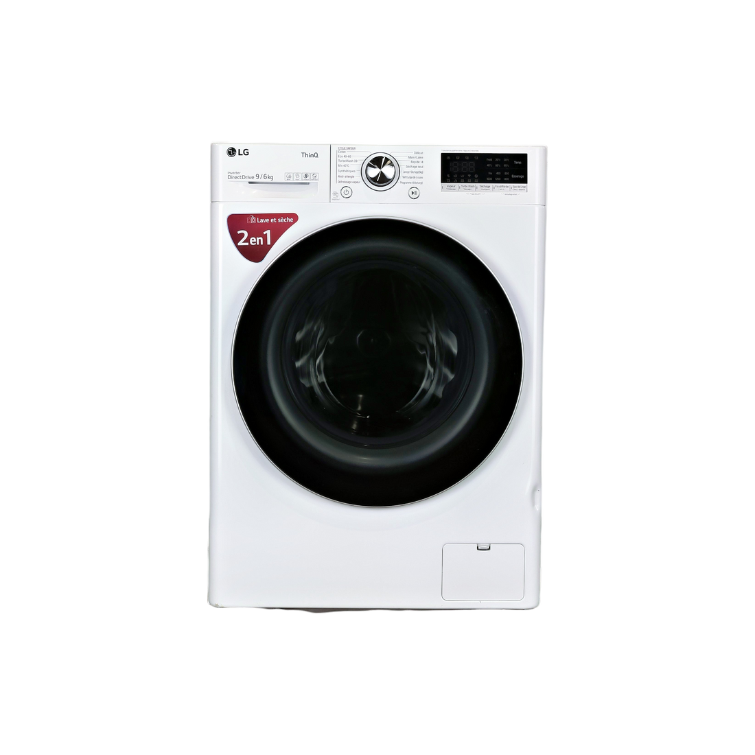 Lave-Linge Sechant 9 kg Reconditionné LG F964V71WRHT : vue de face