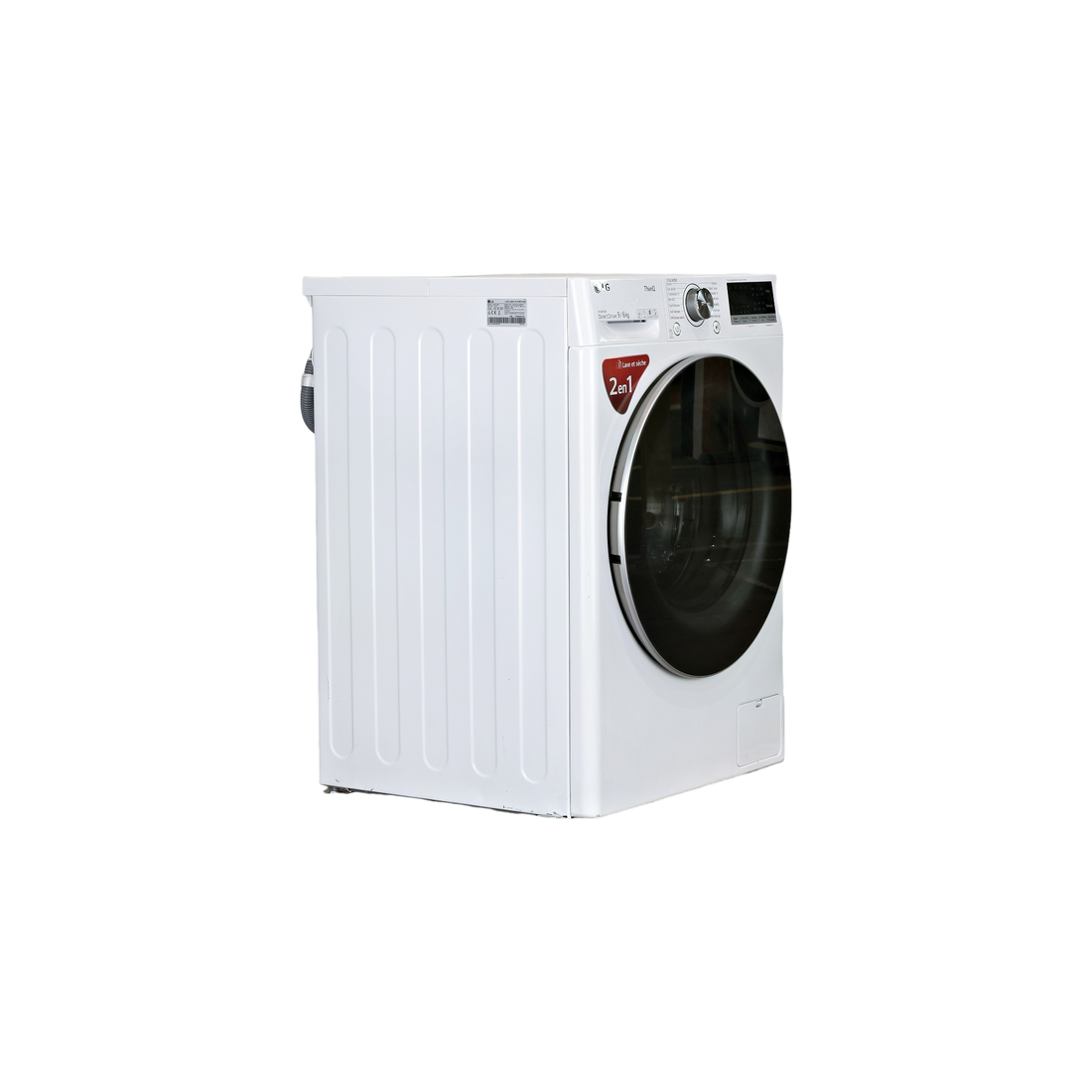 Lave-Linge Sechant 9 kg Reconditionné LG F964V71WRHT : vue du côté droit
