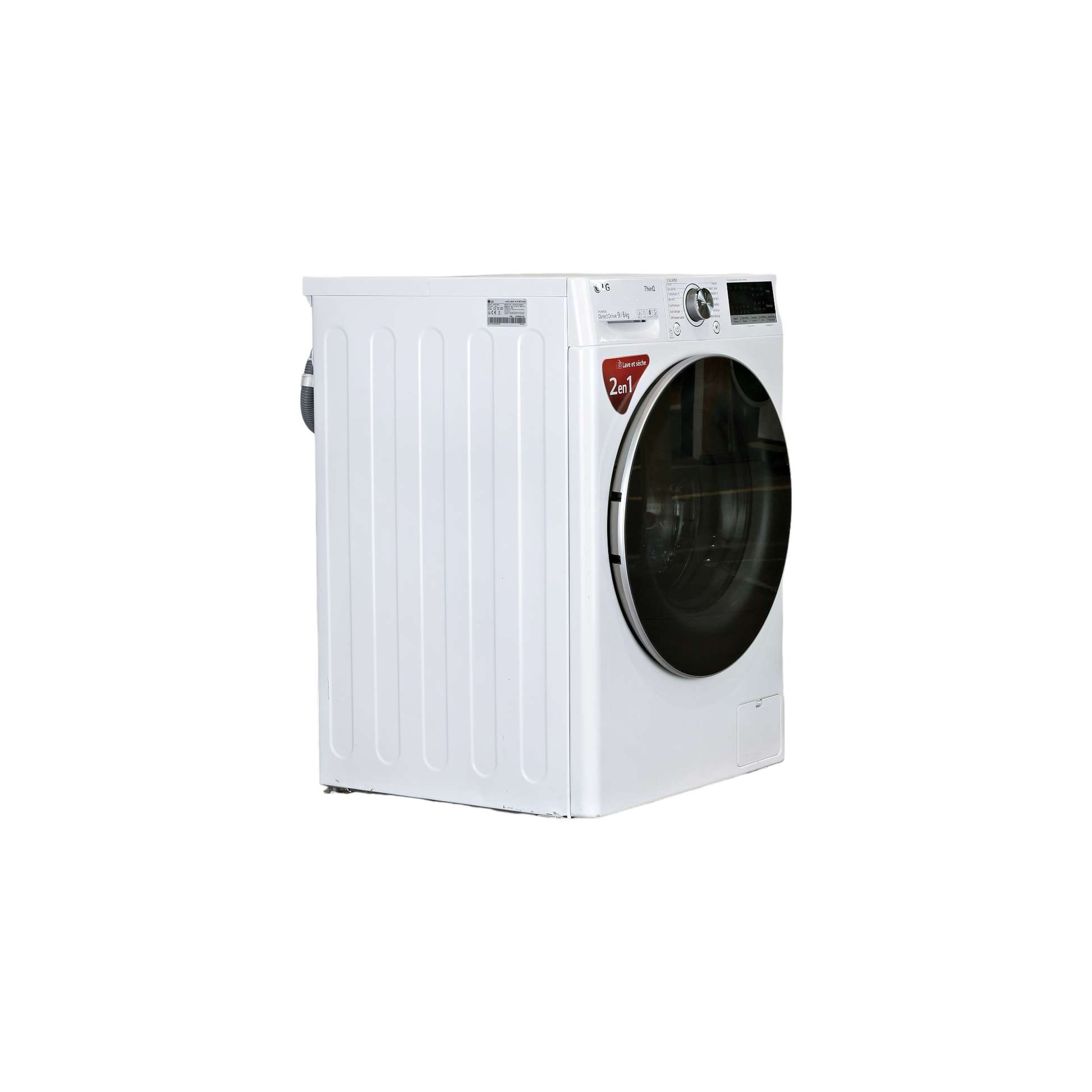 Lave-Linge Sechant 9 kg Reconditionné LG F964V71WRHT : vue du côté droit