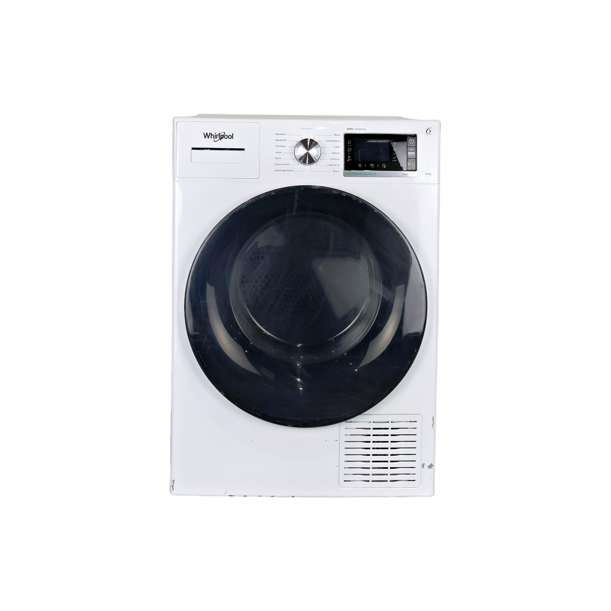 Seche-Linge Pompe À Chaleur 9 kg Reconditionné WHIRLPOOL W7D94WBFR : vue de face