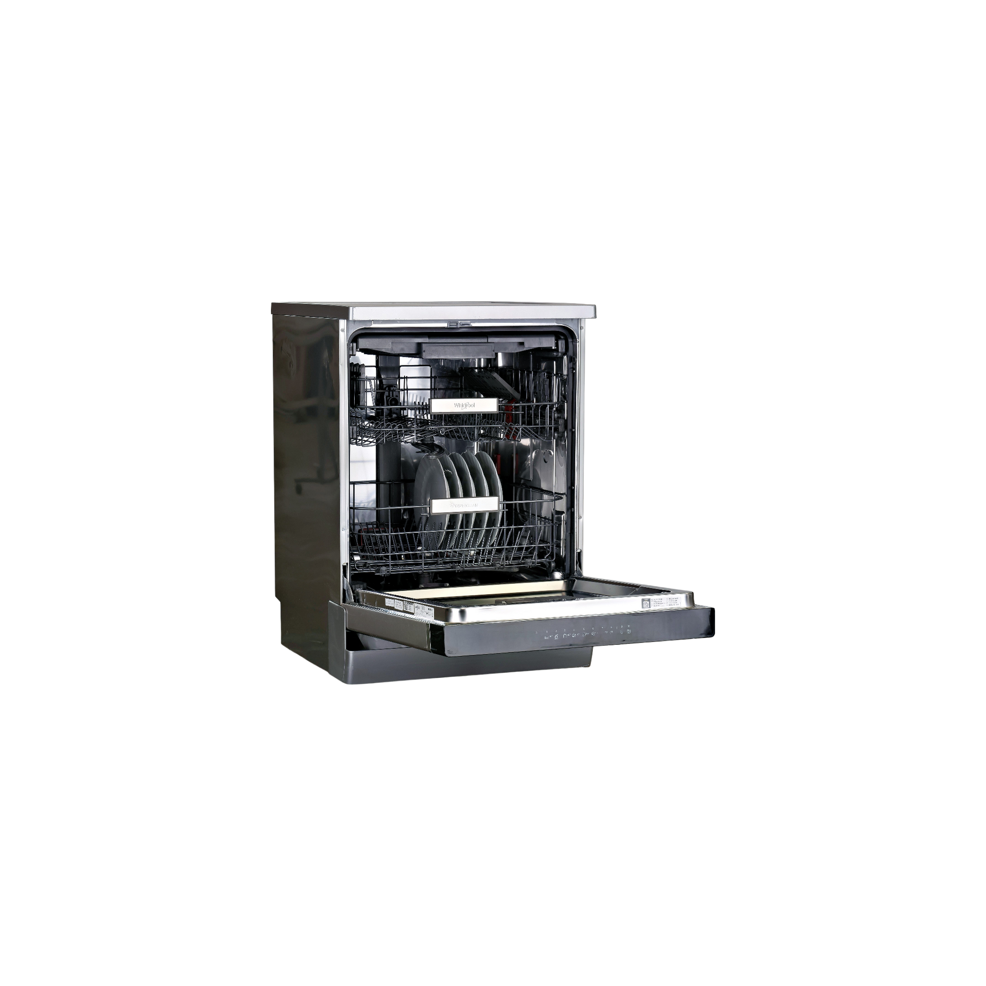 Lave-Vaisselle Pose Libre 14 Cvts Reconditionné WHIRLPOOL WFO3O41PLX : vue de l'intérieur