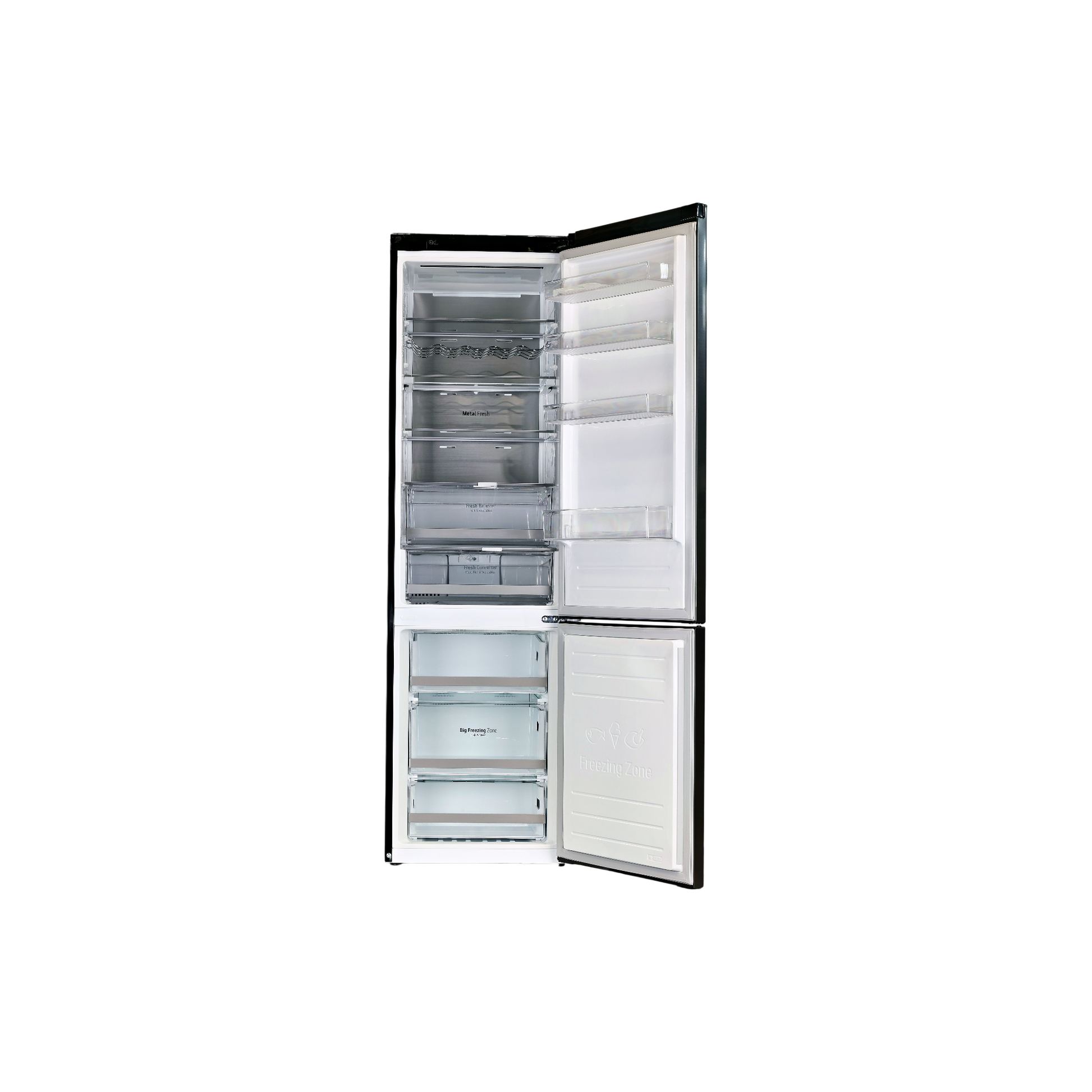 Réfrigérateur Avec Congélateur 384 L Reconditionné LG GBB72MCUFN : vue de l'intérieur