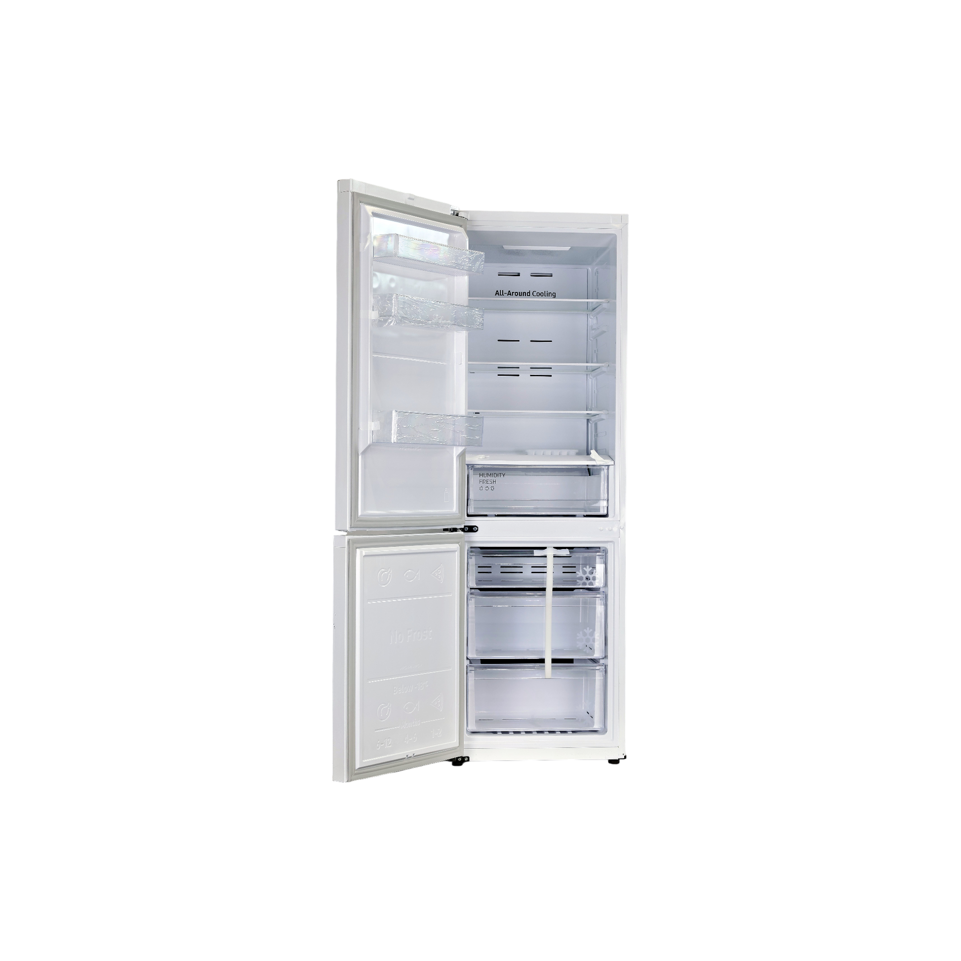 Réfrigérateur Avec Congélateur 344 L Reconditionné SAMSUNG RB34C600EWW : vue de l'intérieur