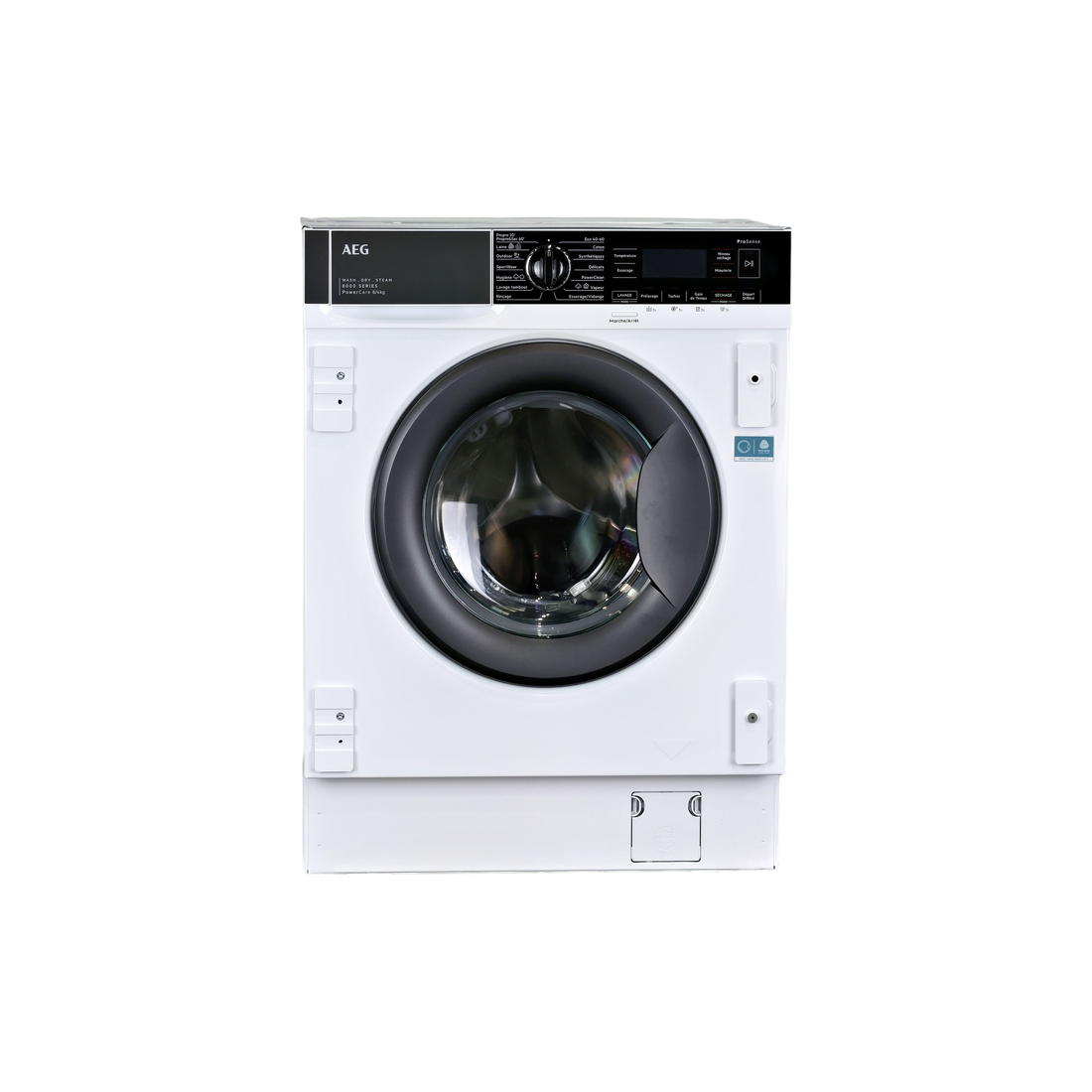 Lave-Linge Sechant 8 kg Reconditionné AEG LWG88416BI : vue de face
