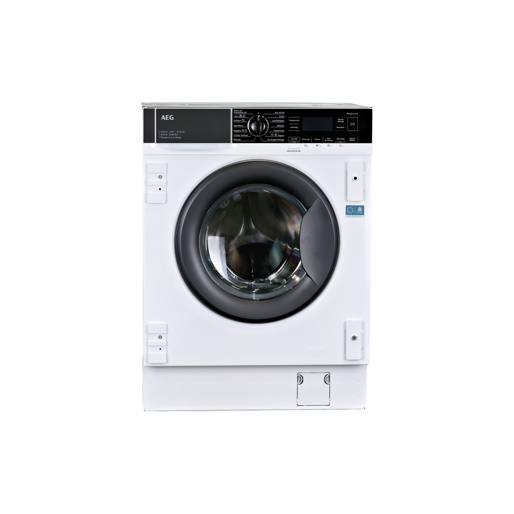 Lave-Linge Sechant 8 kg Reconditionné AEG LWG88416BI : vue de face