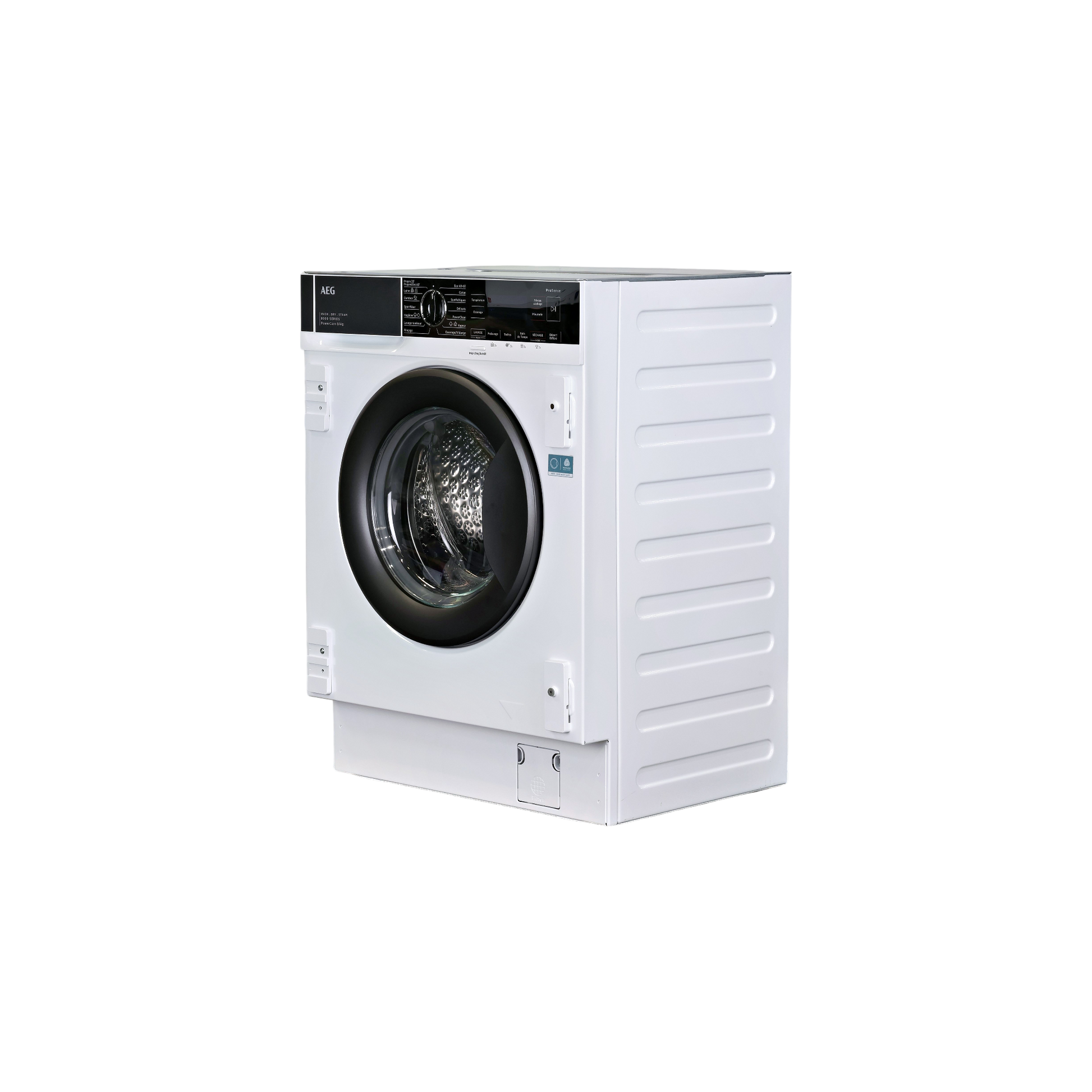 Lave-Linge Sechant 8 kg Reconditionné AEG LWG88416BI : vue du côté gauche