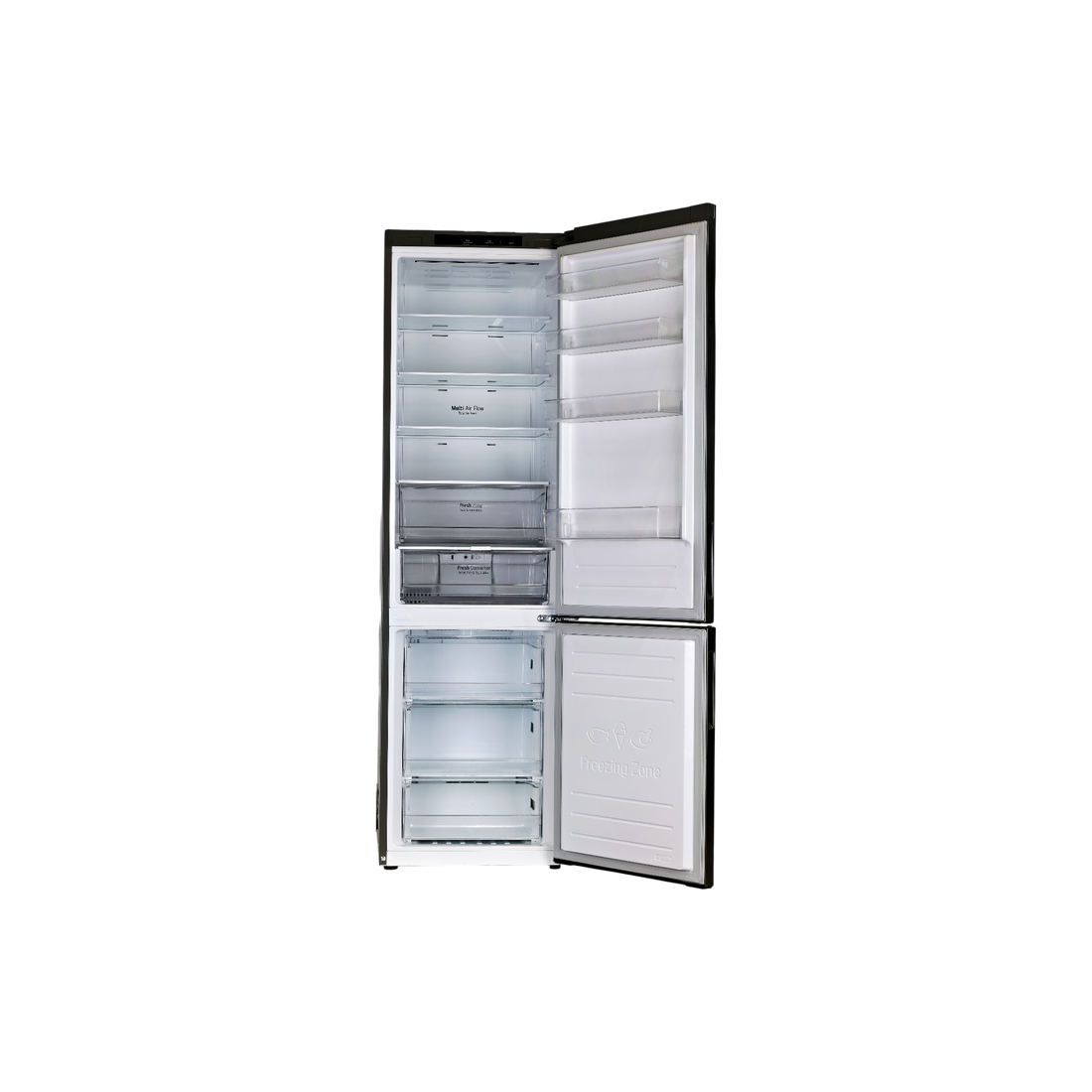 Réfrigérateur Avec Congélateur 384 L Reconditionné LG GBP62PZNCC1 : vue de l'intérieur
