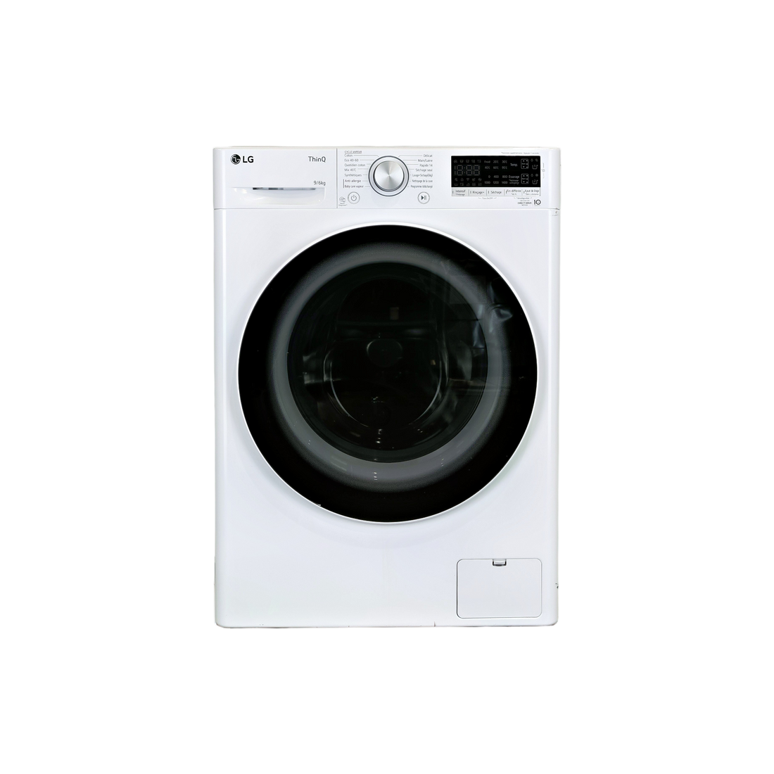 Lave-Linge Sechant 9 kg Reconditionné LG F964V40WRSA : vue de face
