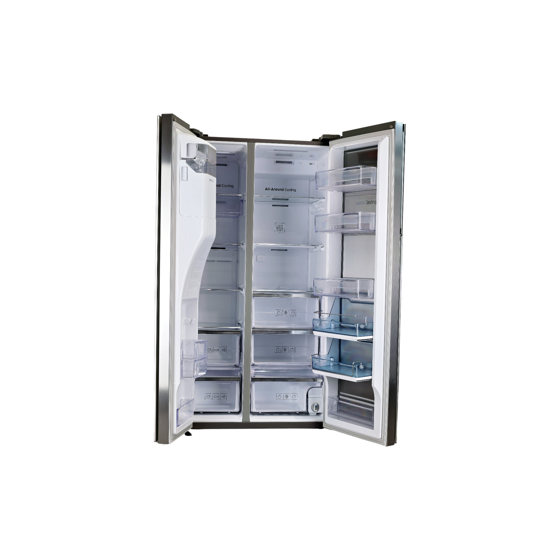 Réfrigérateur Américain 570 L Reconditionné SAMSUNG RH57H90507F : vue de l'intérieur