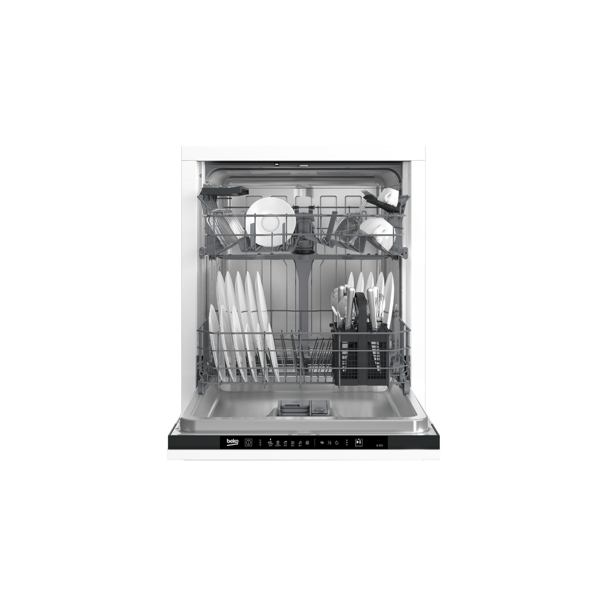 Lave-Vaisselle Encastrable 14 Cvts Reconditionné BEKO DIN36430 : vue de face