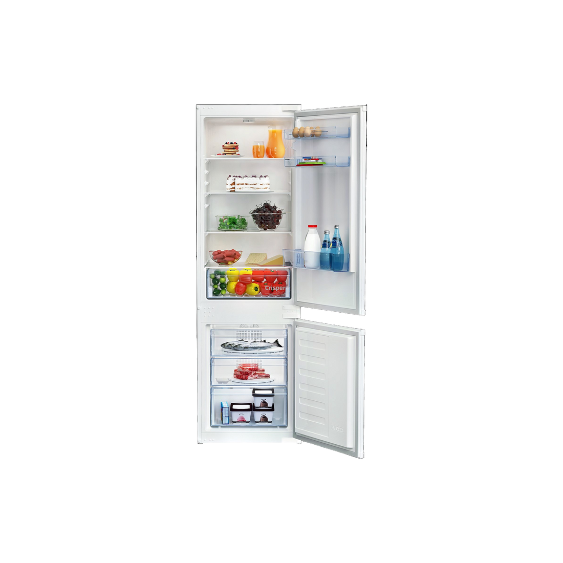 Réfrigérateur Encastrable 262 L Reconditionné BEKO BCHA275K41SN : vue de face
