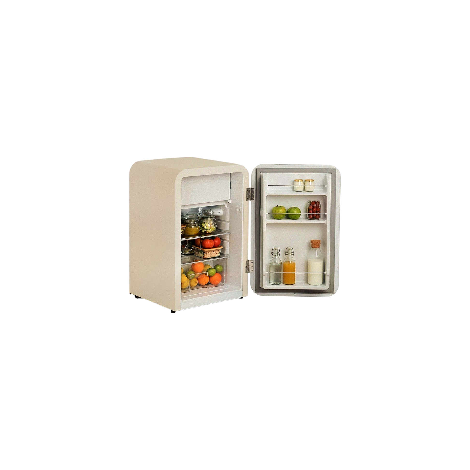 Réfrigérateur Compact 107 L Reconditionné CREATE RETRO107L : vue de l'intérieur