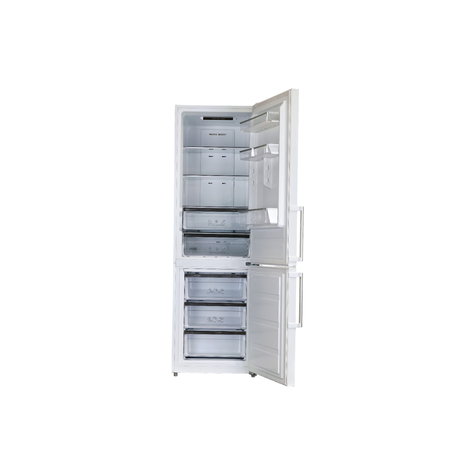Réfrigérateur Avec Congélateur 302 L Reconditionné ESSENTIEL B ERCVE190-60B2 : vue de l'intérieur