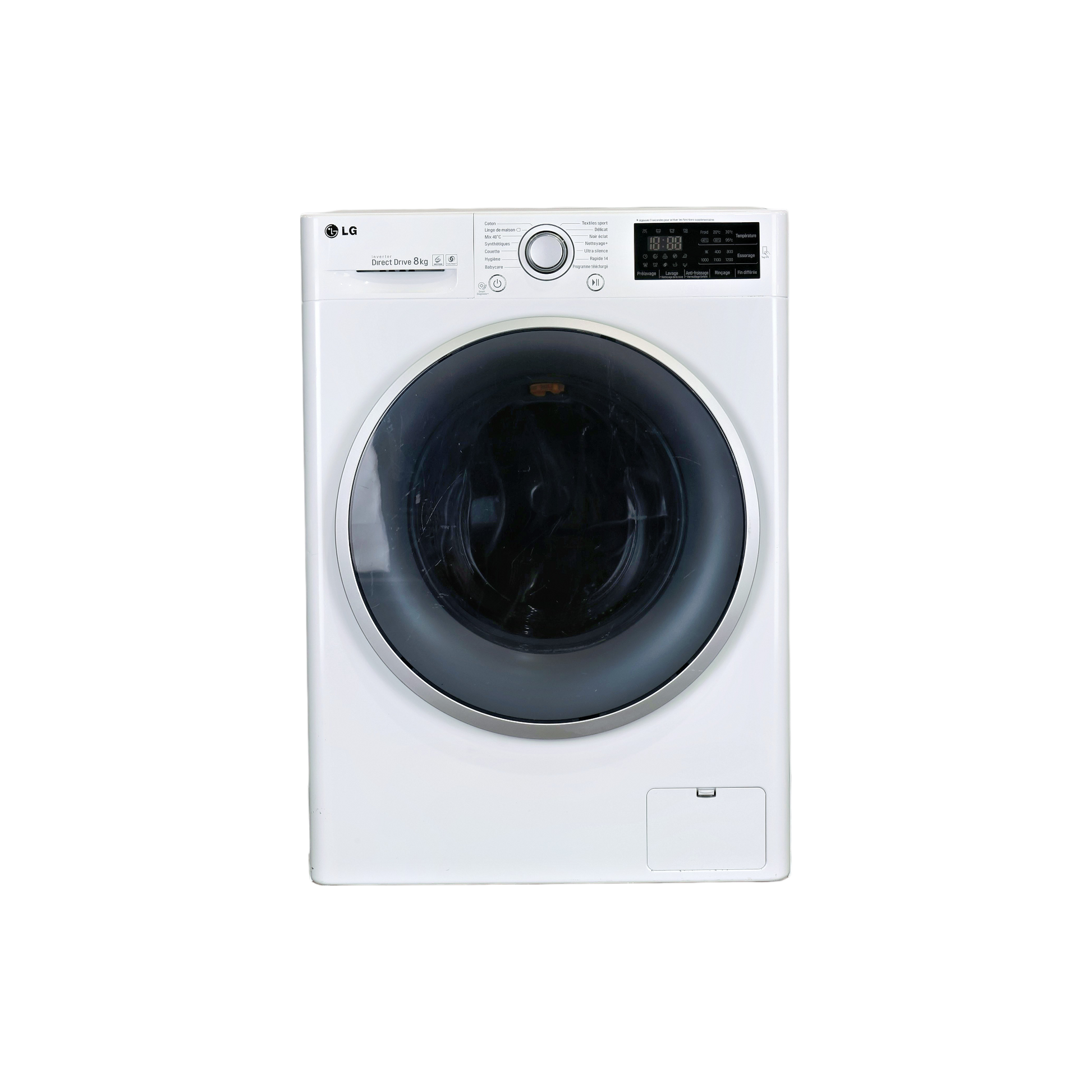 Lave-Linge Hublot 8 kg Reconditionné LG F82841WH : vue de face
