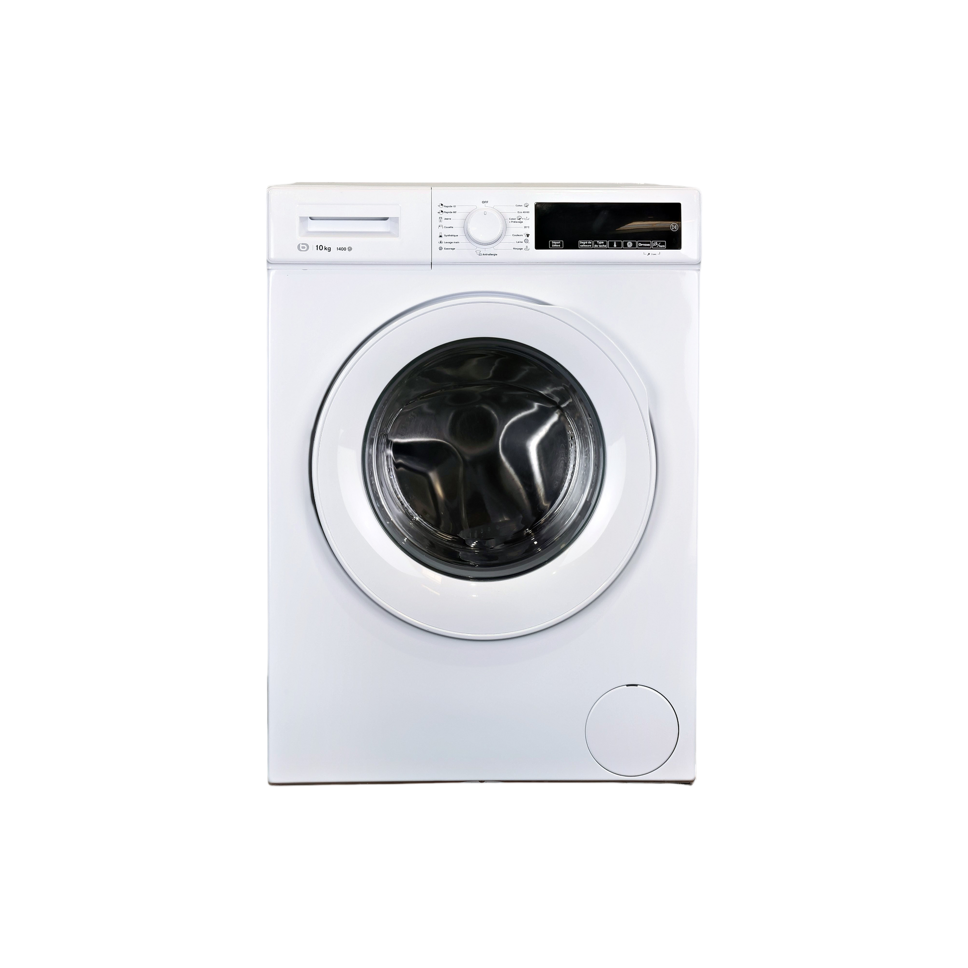 Lave-Linge Hublot 10 kg Reconditionné ESSENTIEL B ELF1014-3B : vue de face