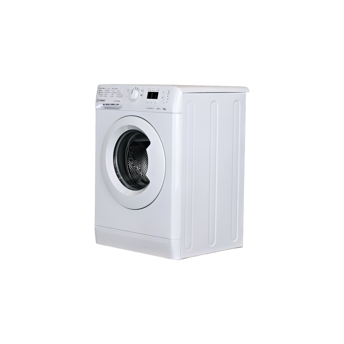 Lave-Linge Hublot 7 kg Reconditionné INDESIT MTWA71296WFR : vue du côté gauche