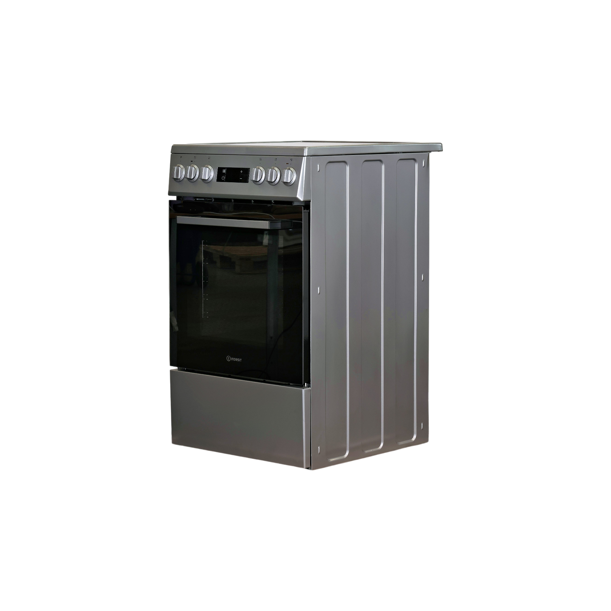 Cuisinière Vitrocéramique 60 L Reconditionné INDESIT I5V5LCS : vue du côté gauche