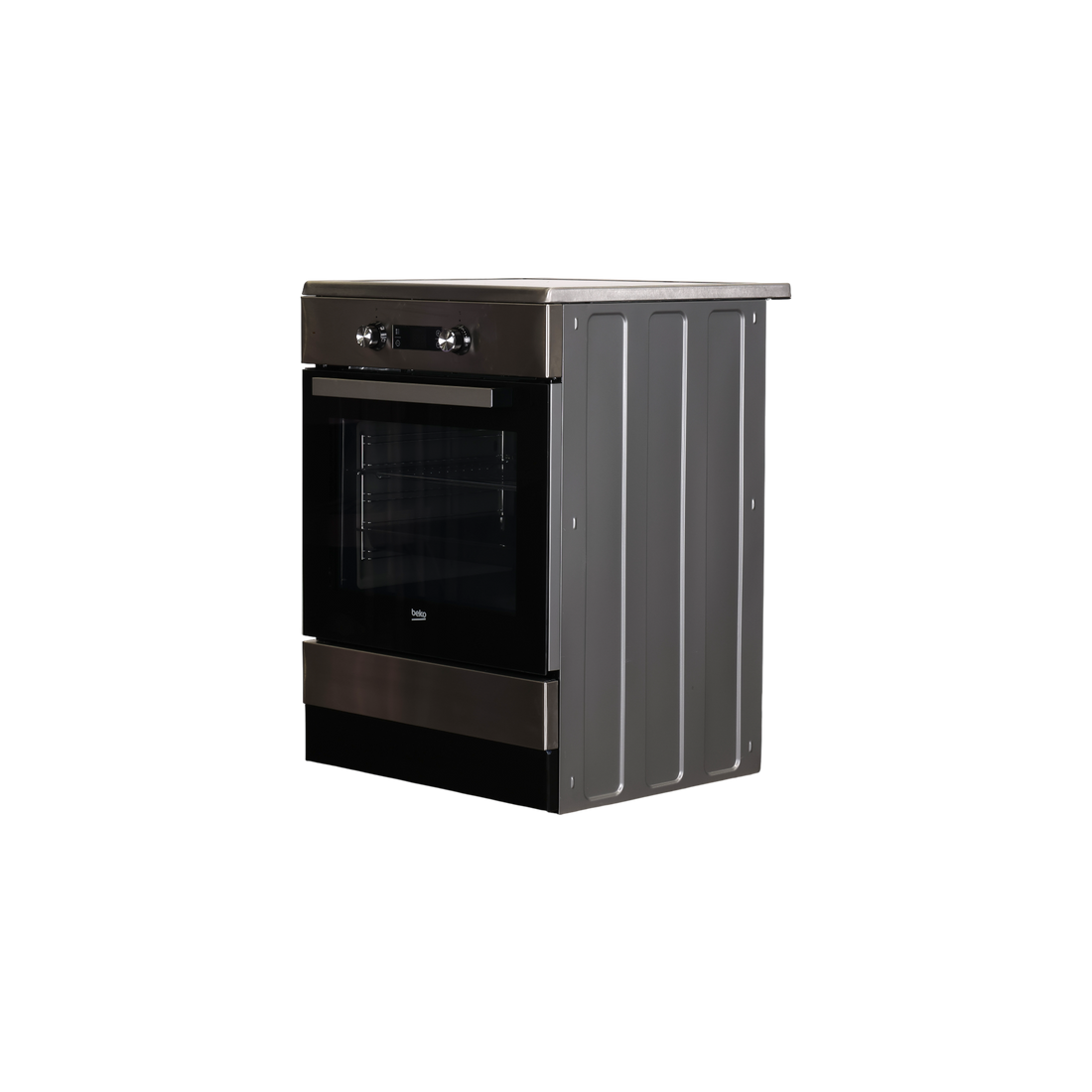 Cuisinière À Induction  Reconditionné BEKO FSE68302MXC : vue du côté gauche