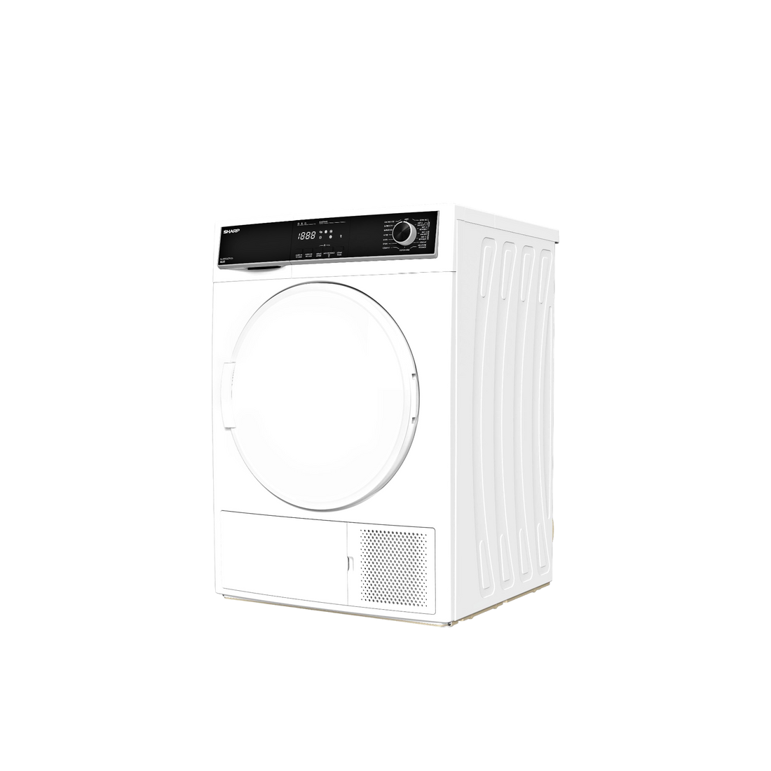Seche-Linge Pompe À Chaleur 10 kg Reconditionné SHARP KD-HHB0S7PW21 : vue du côté droit