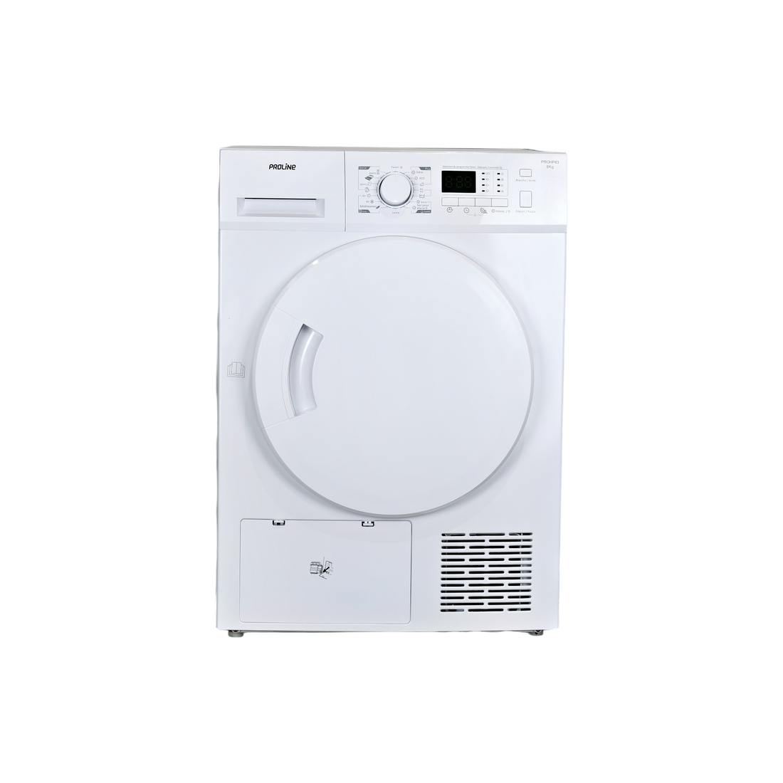 Seche-Linge Pompe À Chaleur 8 kg Reconditionné PROLINE PROHP83 : vue de face
