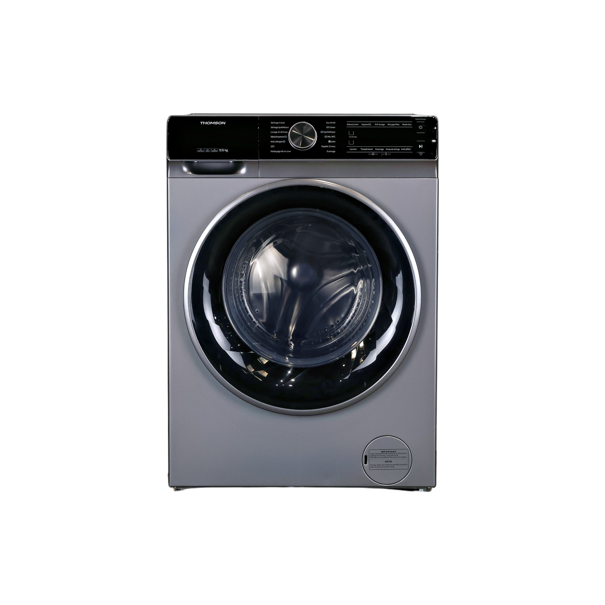 Lave-Linge Sechant 9 kg Reconditionné THOMSON THWD96140DGAD : vue de face