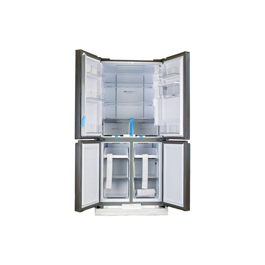Réfrigérateur Multi-Portes 463 L Reconditionné HAIER HCR3818EWMM : vue de l'intérieur