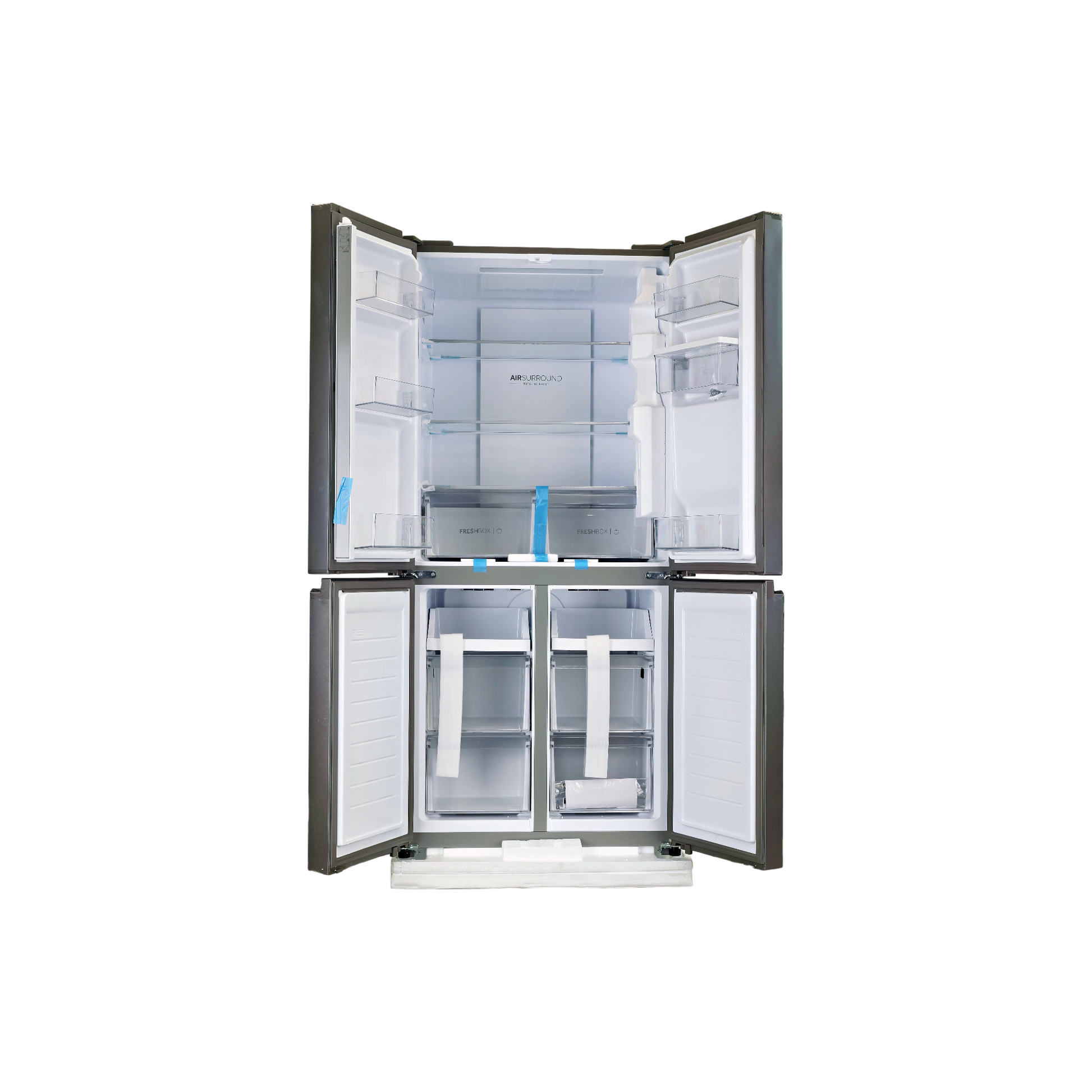 Réfrigérateur Multi-Portes 463 L Reconditionné HAIER HCR3818EWMM : vue de l'intérieur