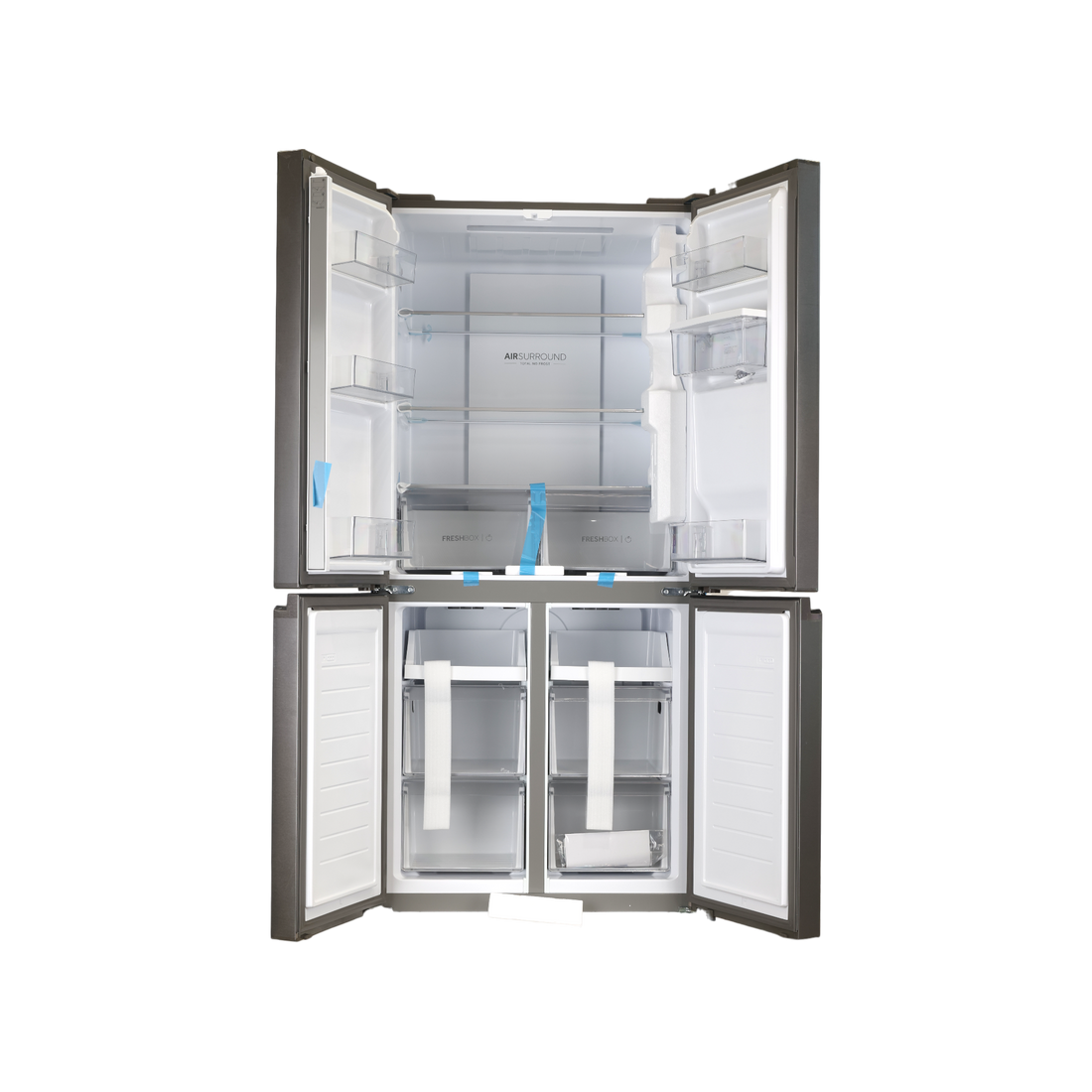 Réfrigérateur Multi-Portes 463 L Reconditionné HAIER HCR3818EWMM : vue de l'intérieur