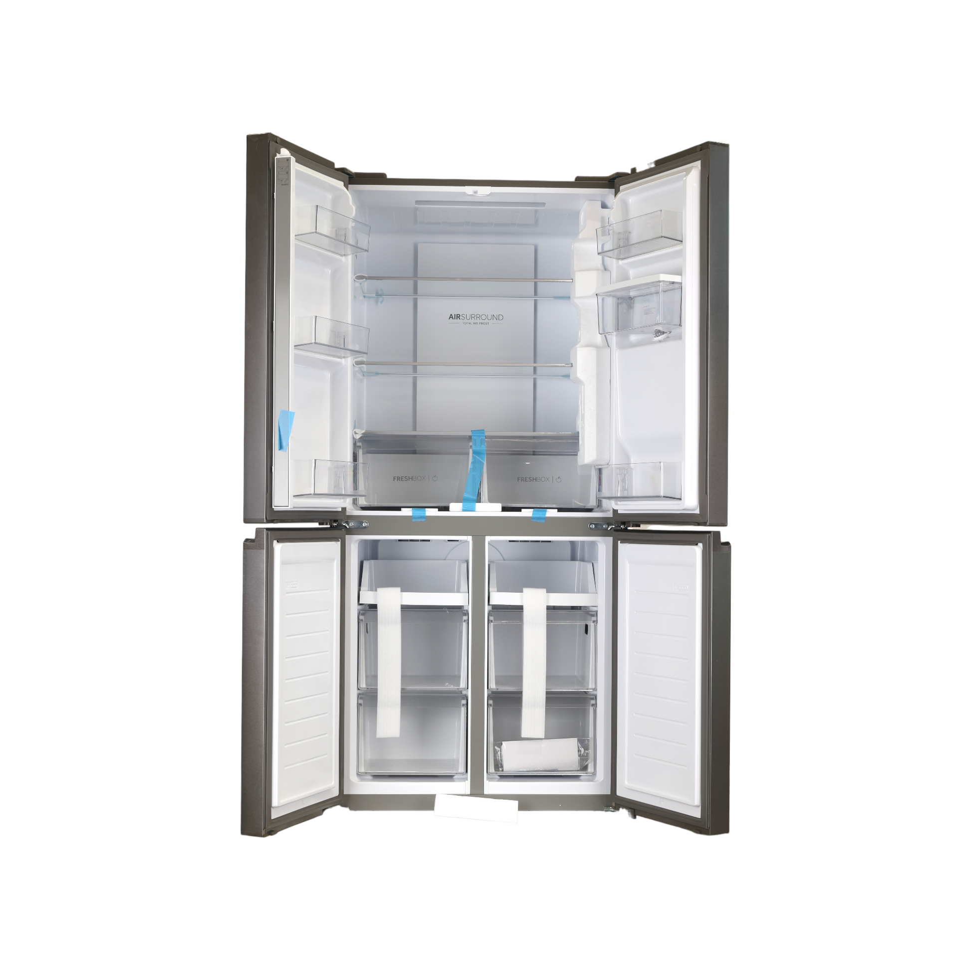 Réfrigérateur Multi-Portes 463 L Reconditionné HAIER HCR3818EWMM : vue de l'intérieur