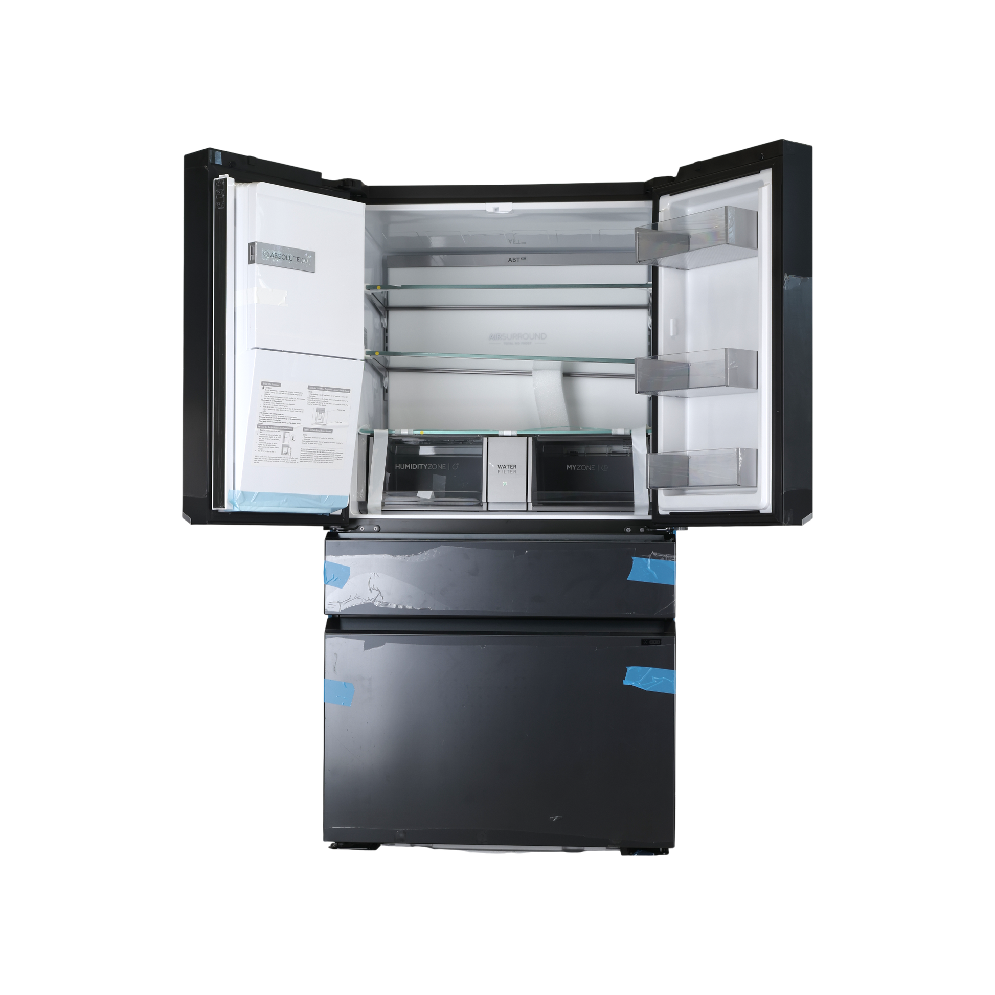 Réfrigérateur Multi-Portes 521 L Reconditionné HAIER HFW7918EIMB : vue de l'intérieur