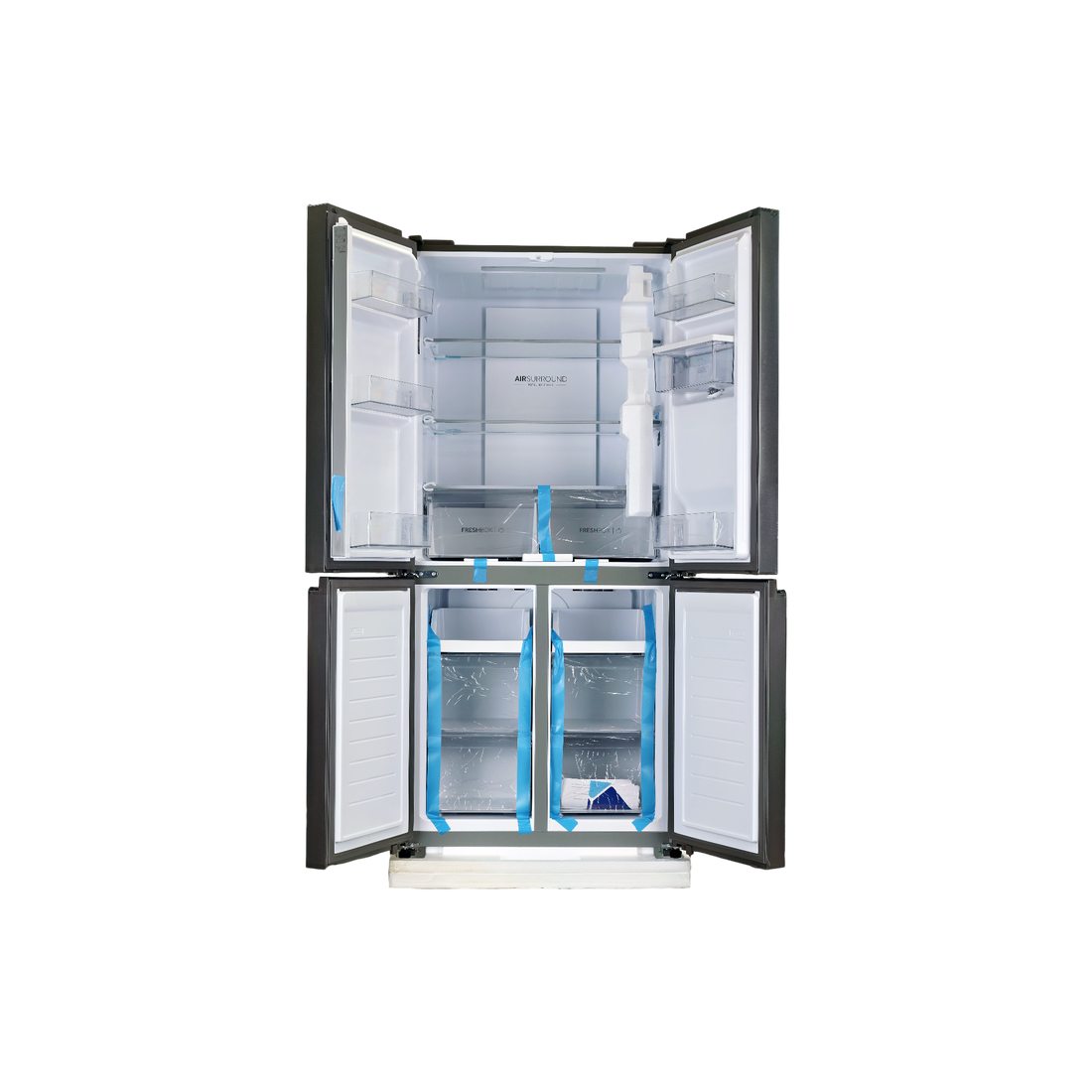 Réfrigérateur Multi-Portes 463 L Reconditionné HAIER HCR3818EWMM : vue de l'intérieur