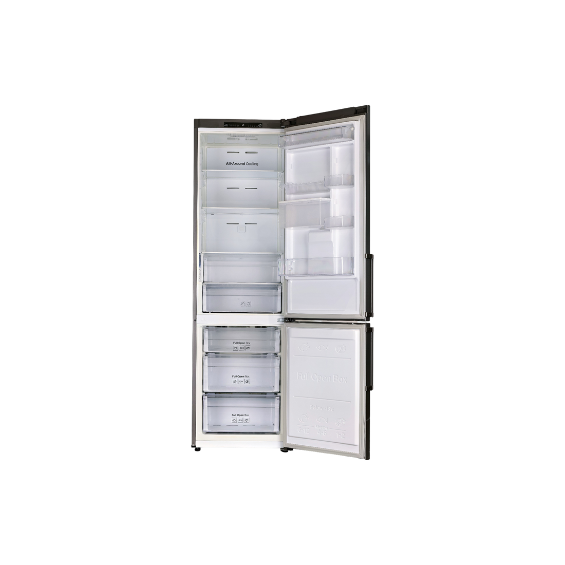 Réfrigérateur Avec Congélateur 360 L Reconditionné SAMSUNG RB37J5700SA : vue de l'intérieur