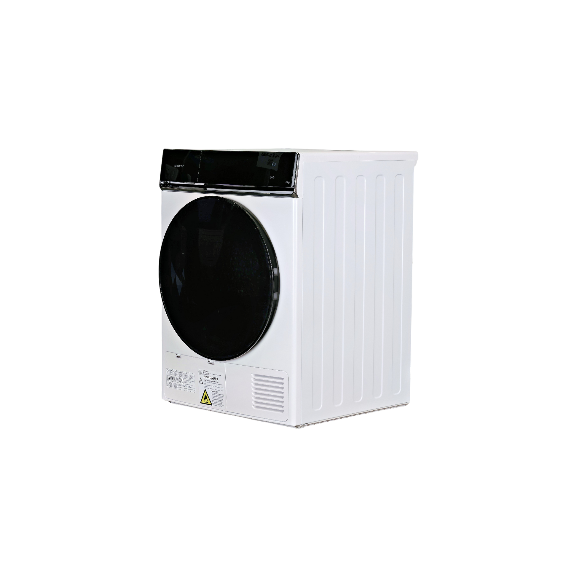 Seche-Linge Pompe À Chaleur 8 kg Reconditionné CECOTEC 02168 : vue du côté gauche