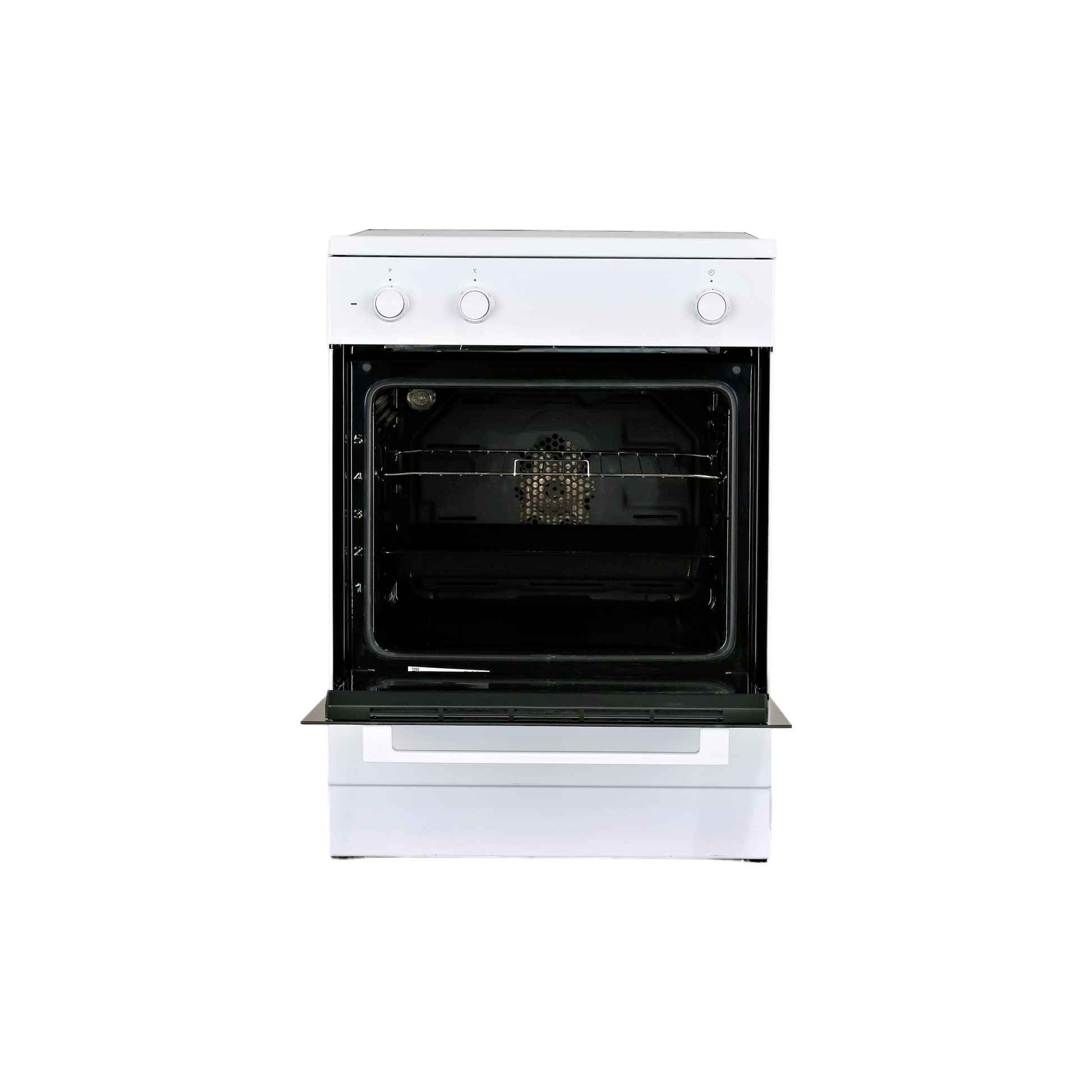 Cuisinière À Induction 66 L Reconditionné BEKO FSE68112MWC : vue de l'intérieur