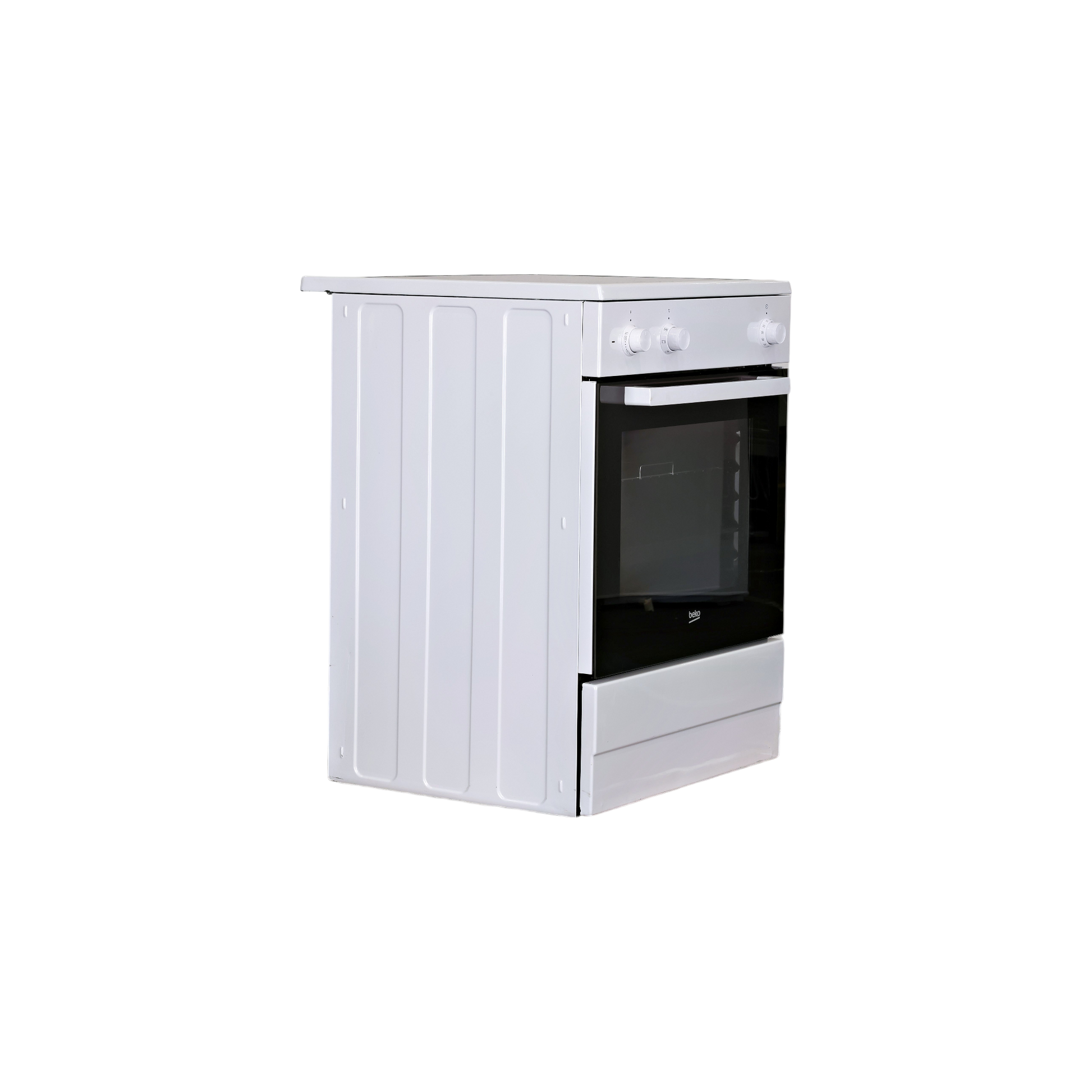 Cuisinière À Induction 66 L Reconditionné BEKO FSE68112MWC : vue du côté droit