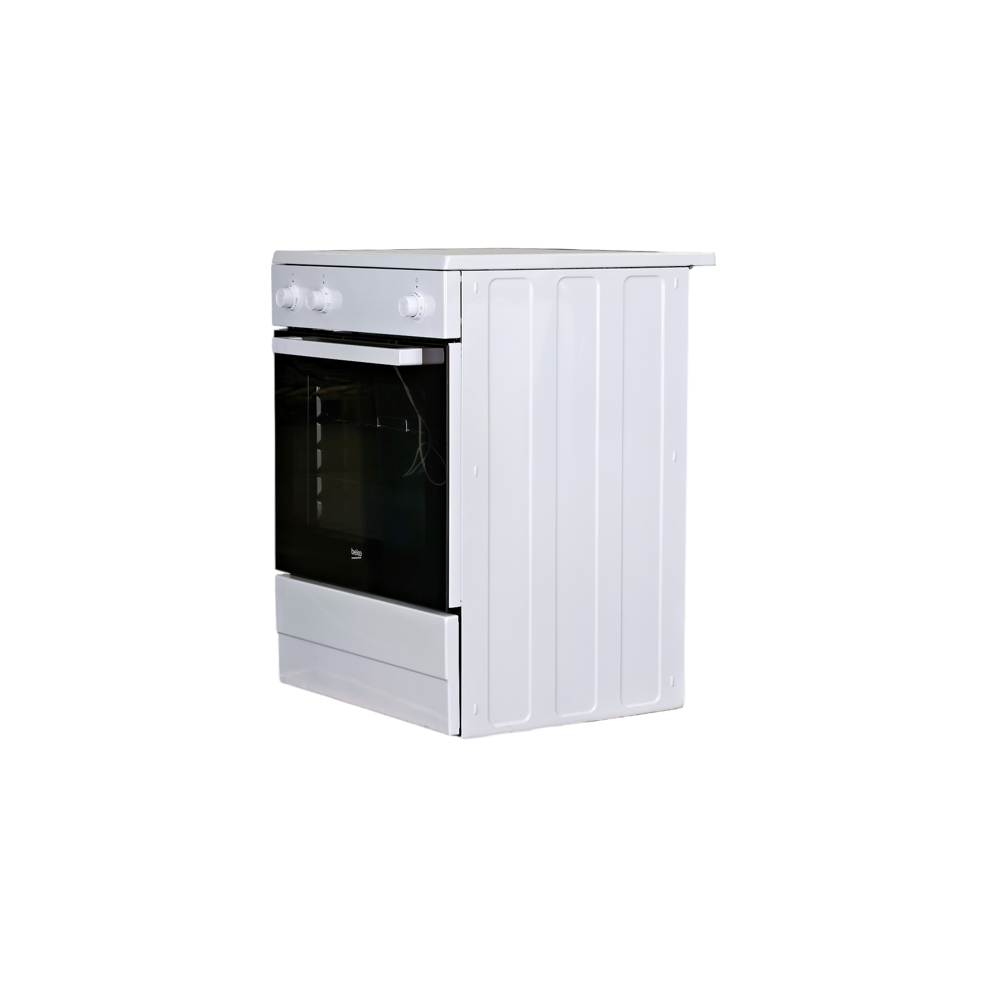 Cuisinière À Induction 66 L Reconditionné BEKO FSE68112MWC : vue du côté gauche