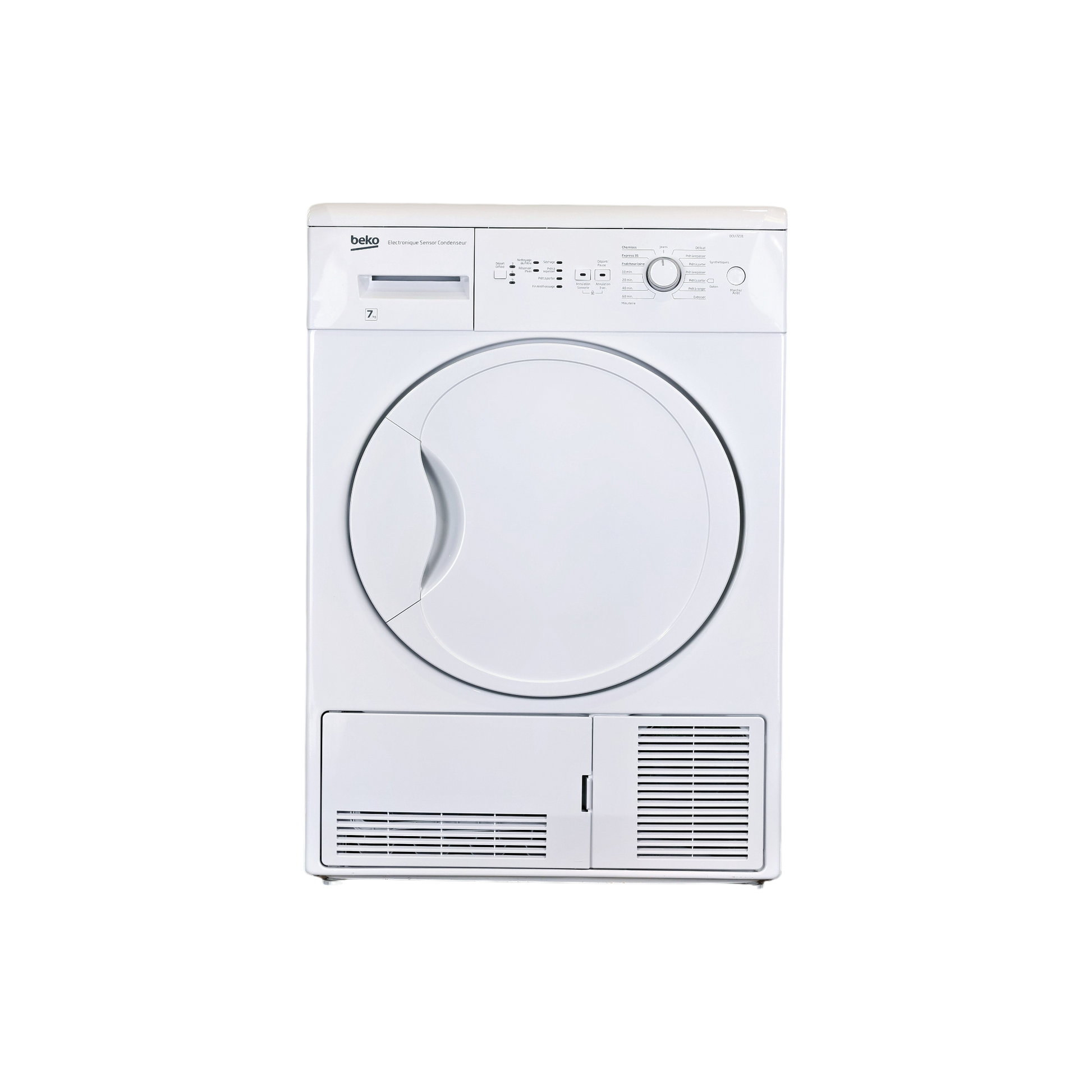 Seche-Linge Condensation 7 kg Reconditionné BEKO DCU7231 : vue de face