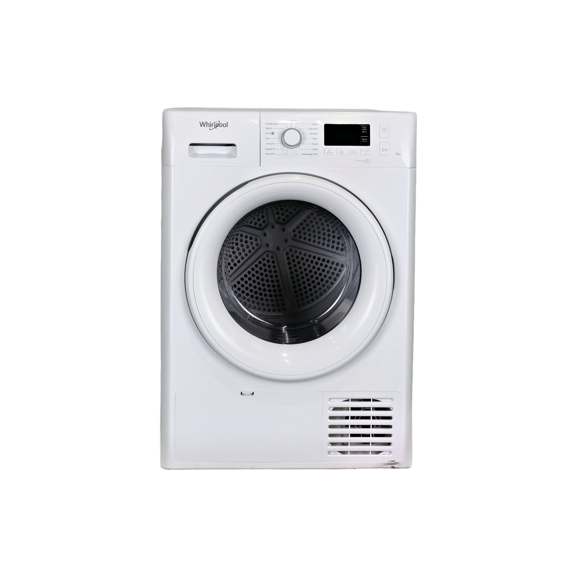 Seche-Linge Pompe À Chaleur 8 kg Reconditionné WHIRLPOOL FTM1182FR : vue de face