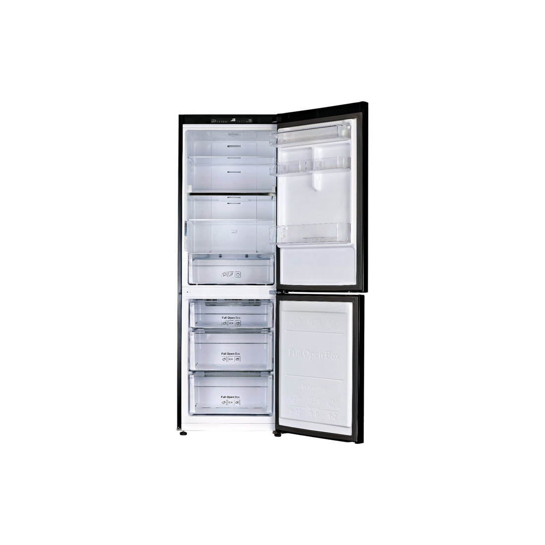 Réfrigérateur Avec Congélateur 311 L Reconditionné SAMSUNG RB30J3000BC : vue de l'intérieur