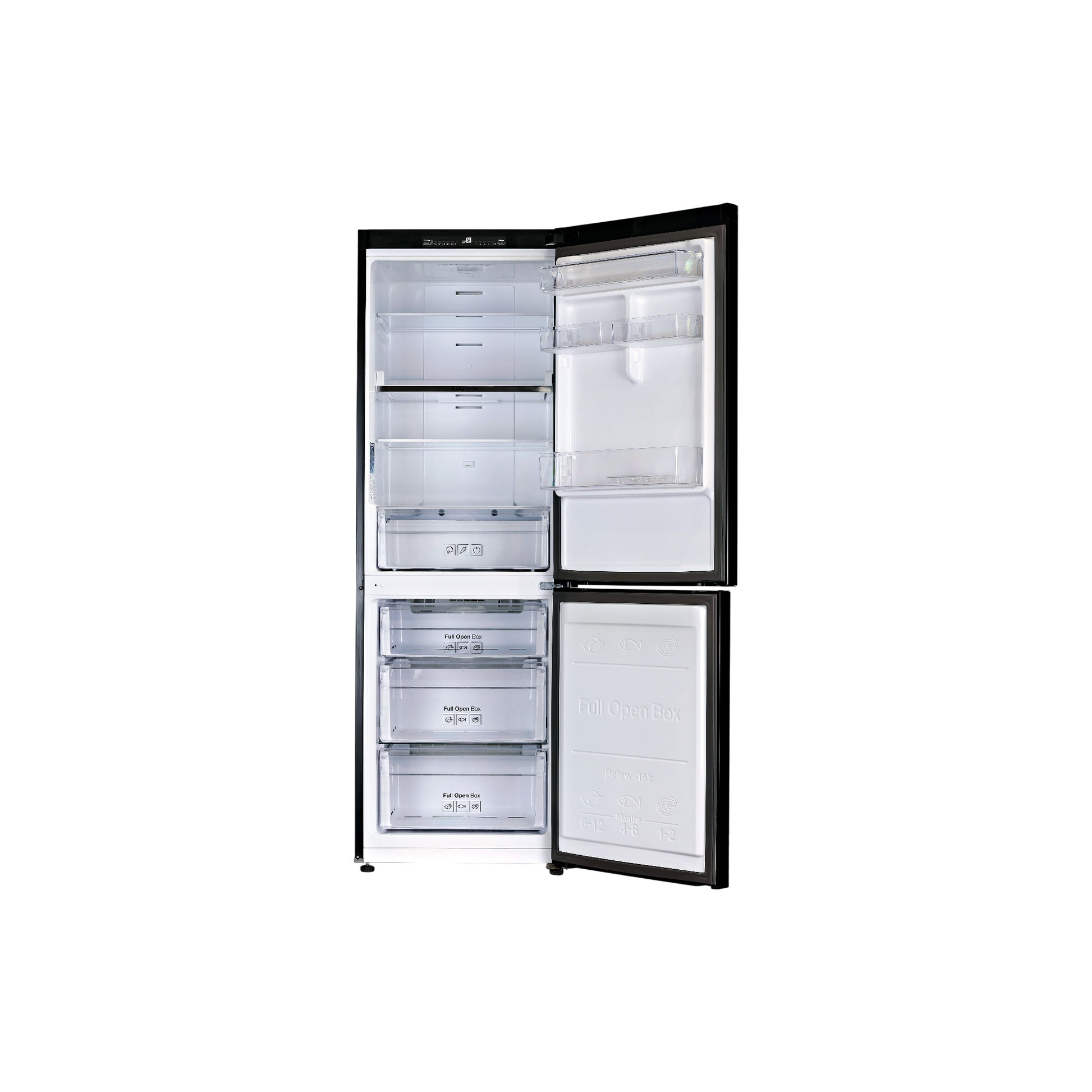 Réfrigérateur Avec Congélateur 311 L Reconditionné SAMSUNG RB30J3000BC : vue de l'intérieur