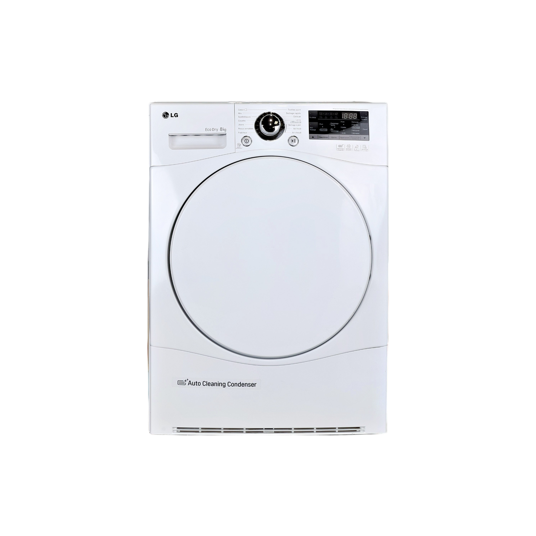 Seche-Linge Pompe À Chaleur 8 kg Reconditionné LG RP8050WH : vue de face