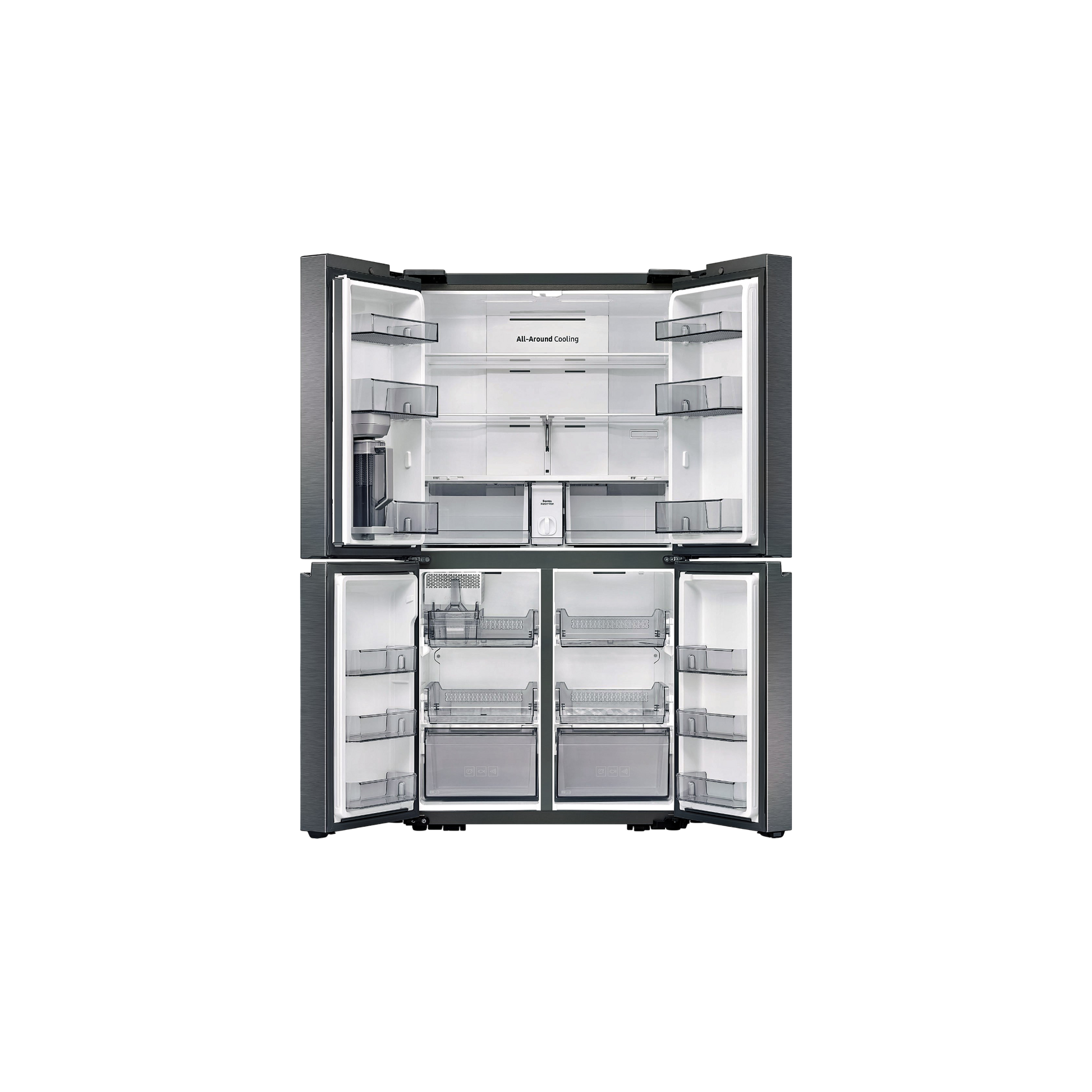 Réfrigérateur Multi-Portes 649 L Reconditionné SAMSUNG RF59C701ES9 : vue de l'intérieur