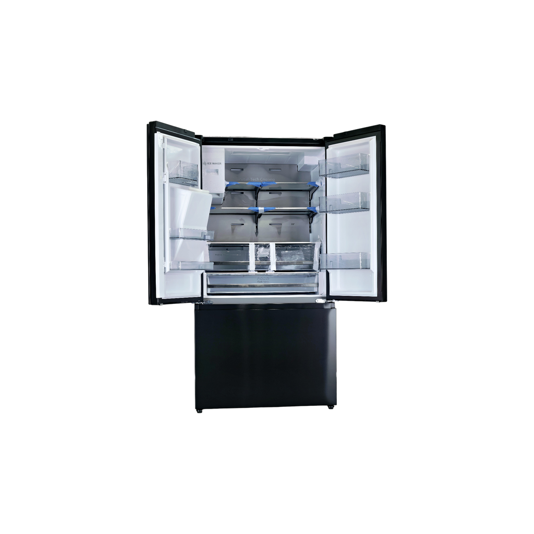Réfrigérateur Multi-Portes 612 L Reconditionné HISENSE RF793N4SAFE : vue de l'intérieur