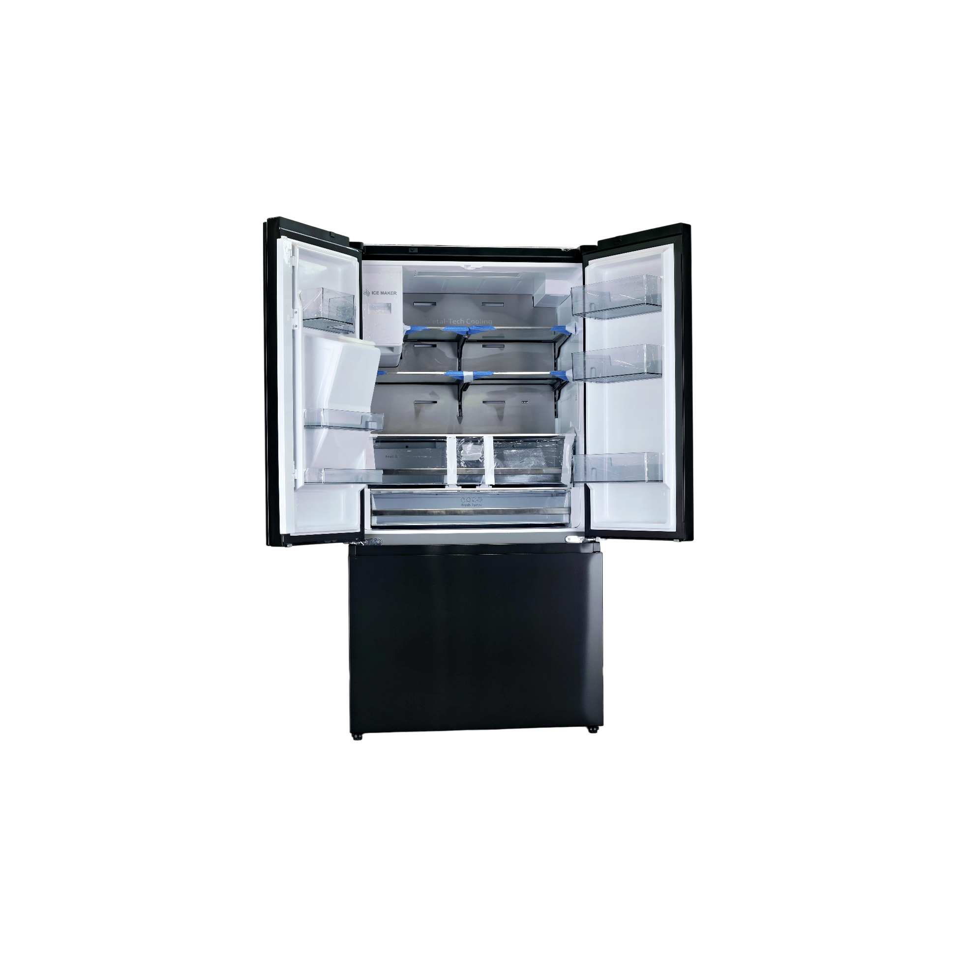 Réfrigérateur Multi-Portes 612 L Reconditionné HISENSE RF793N4SAFE : vue de l'intérieur