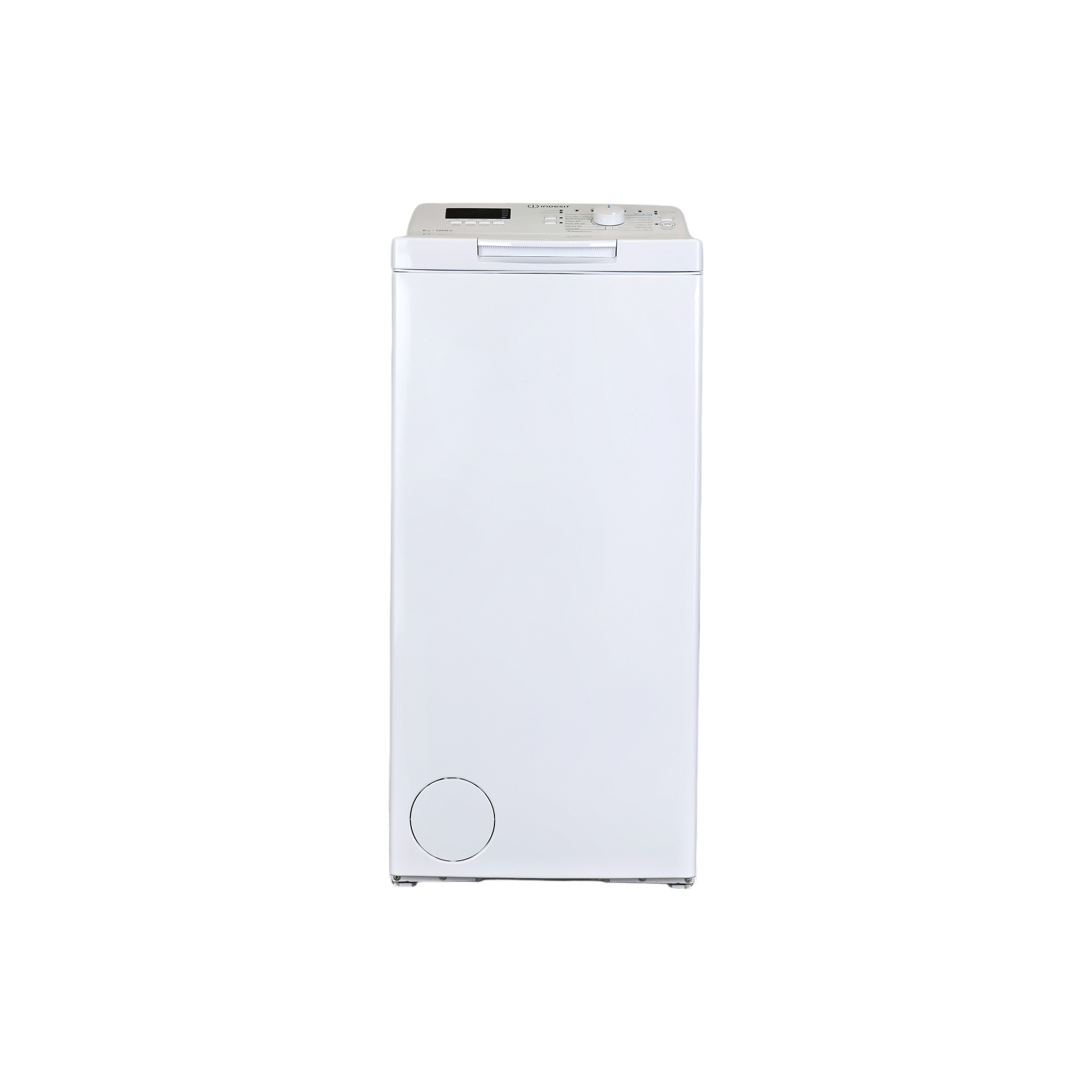 Lave-Linge Top 6 kg Reconditionné INDESIT BTWHS62400FRN : vue de face